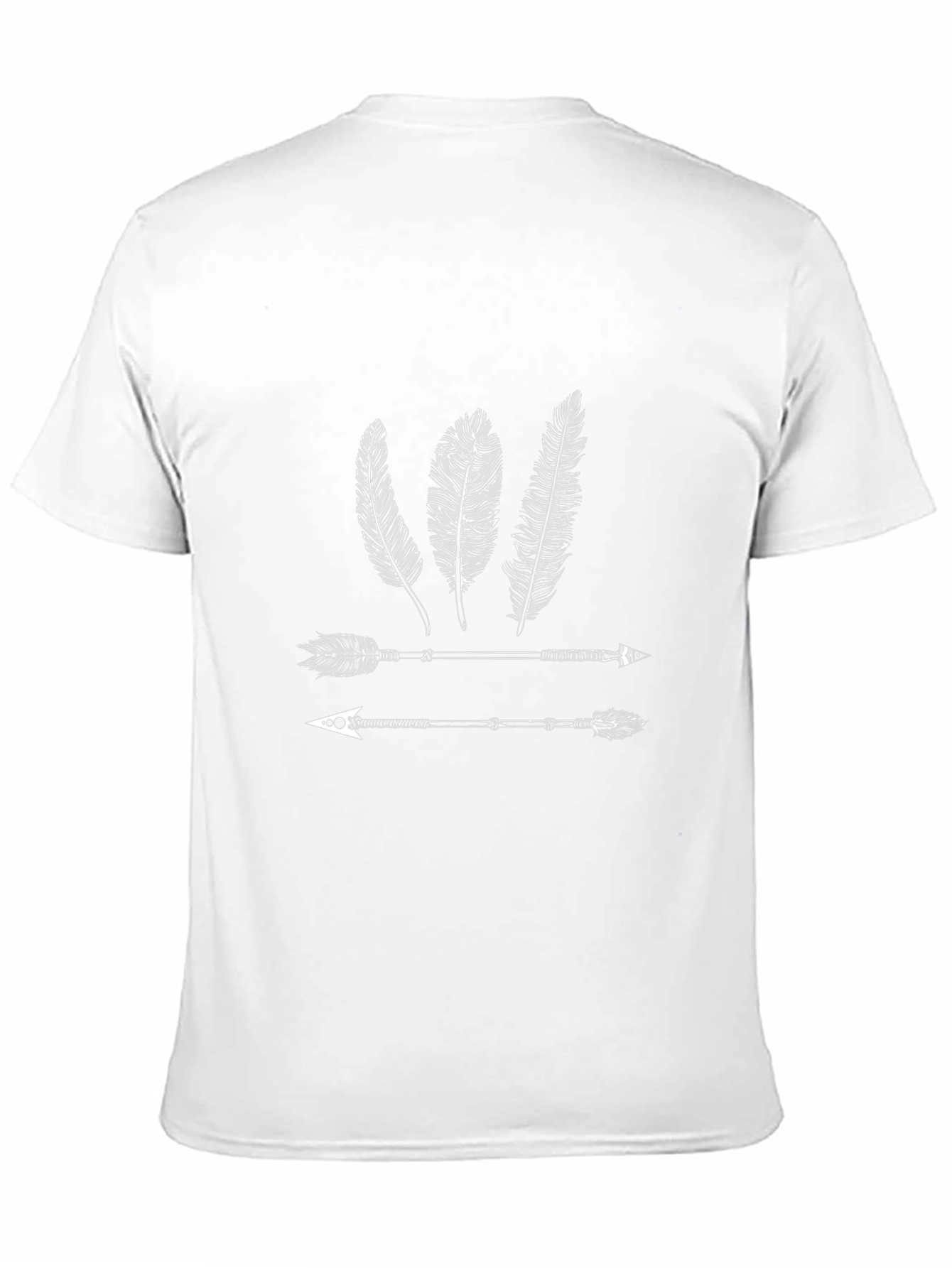 Feather & Arrow Graphic T-Shirt - Trendy Black Tee
