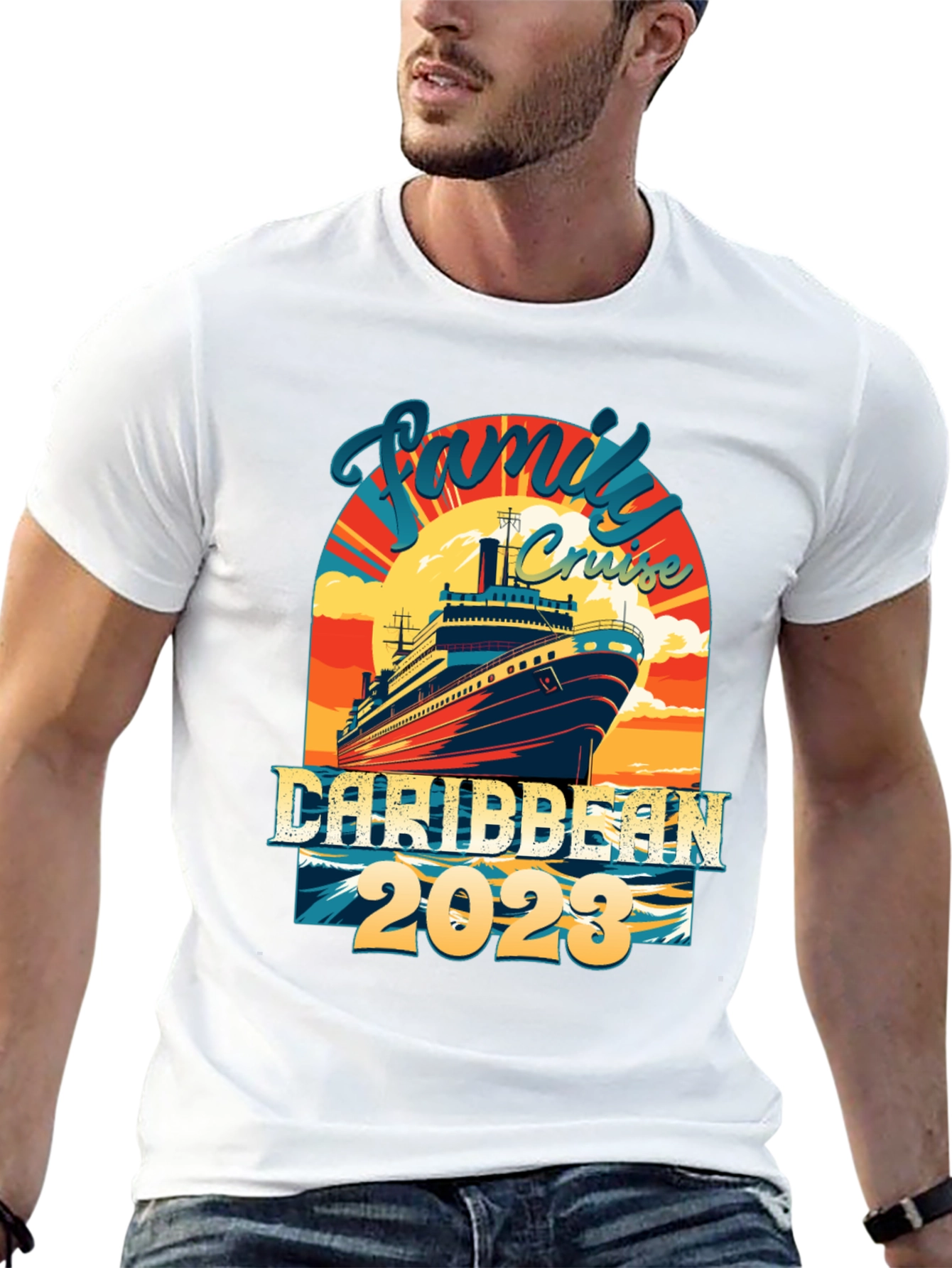 Family Cruise Caribbean 2023 Graphic Tee