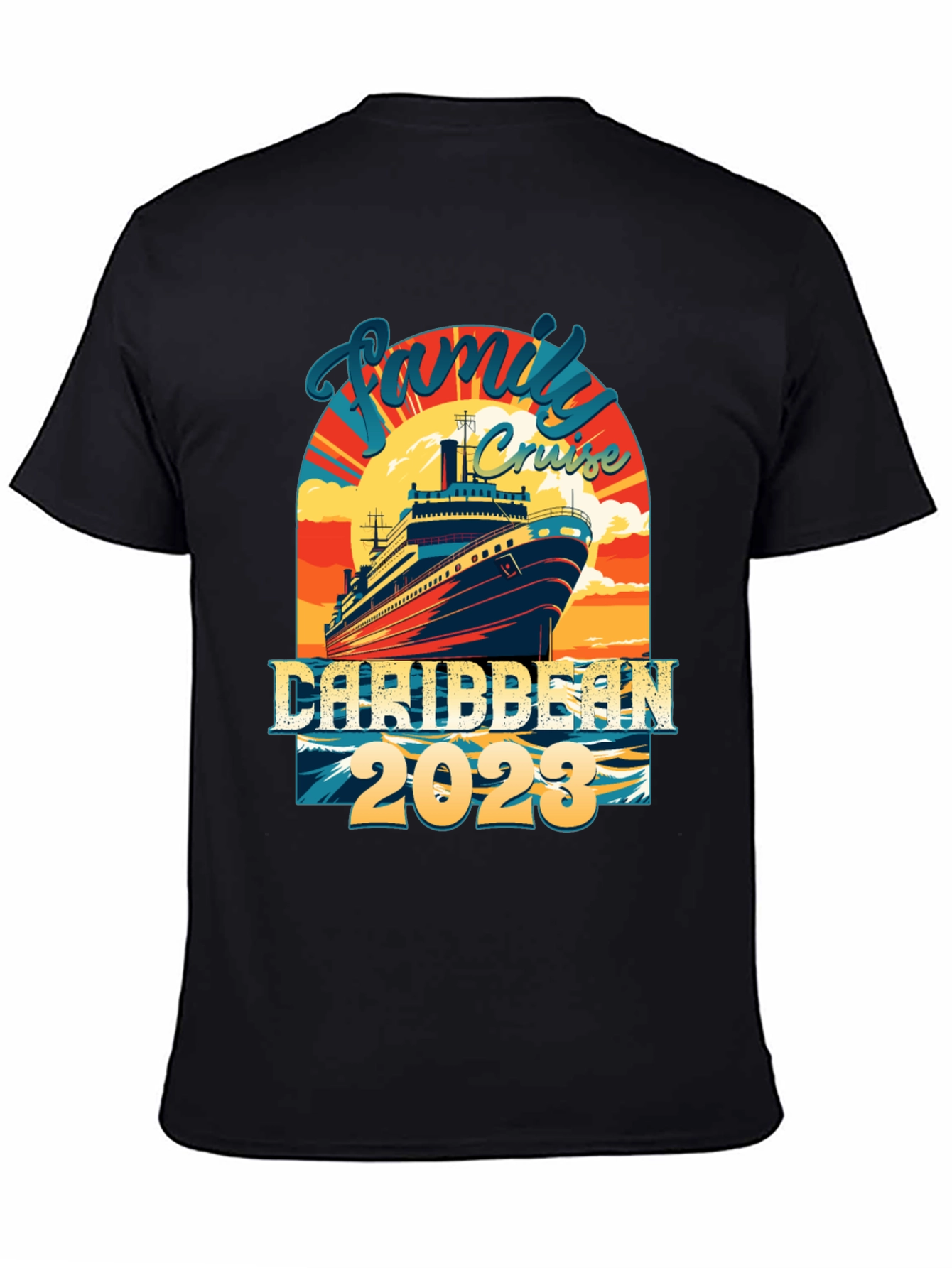 Family Cruise Caribbean 2023 Graphic Tee