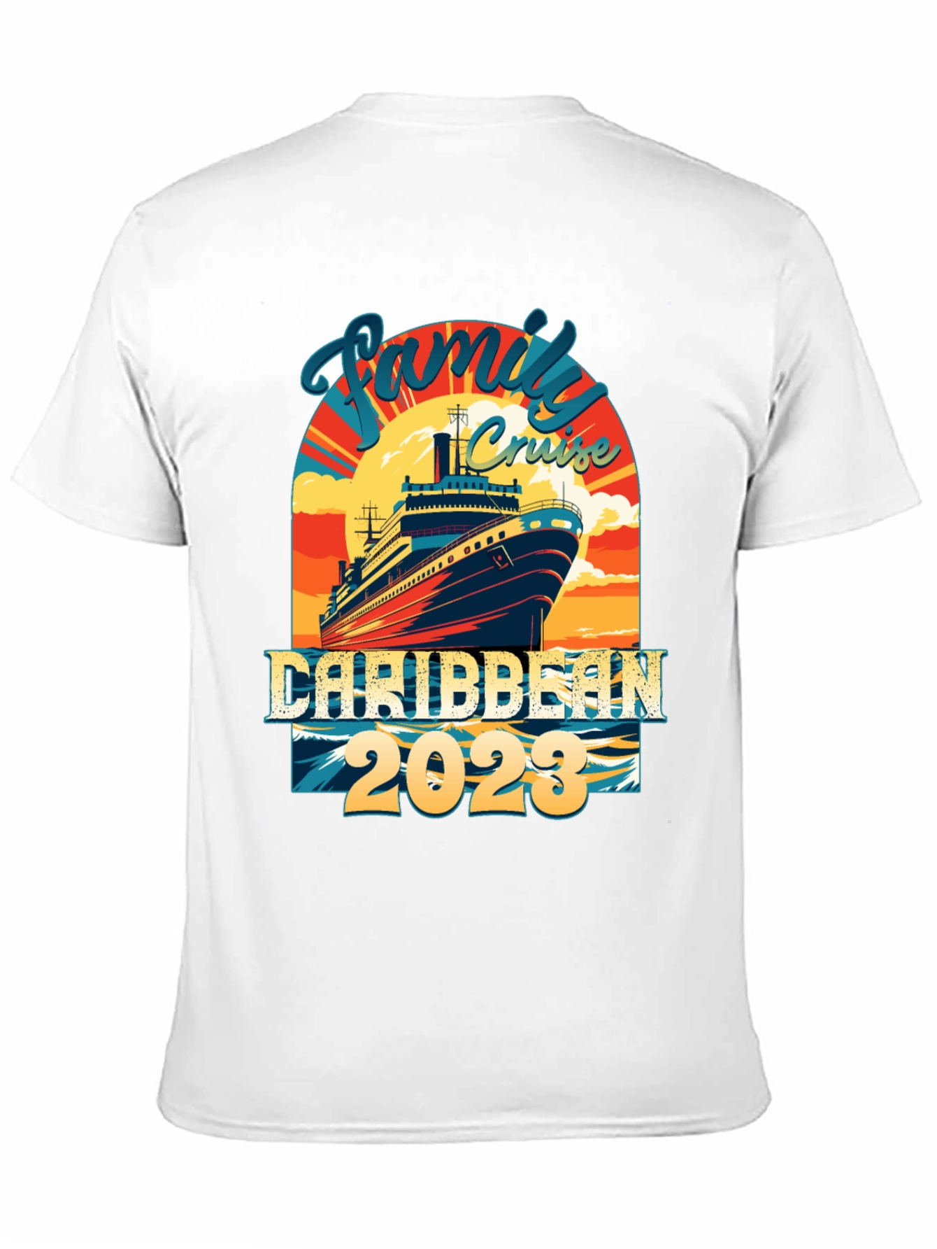Family Cruise Caribbean 2023 Graphic Tee