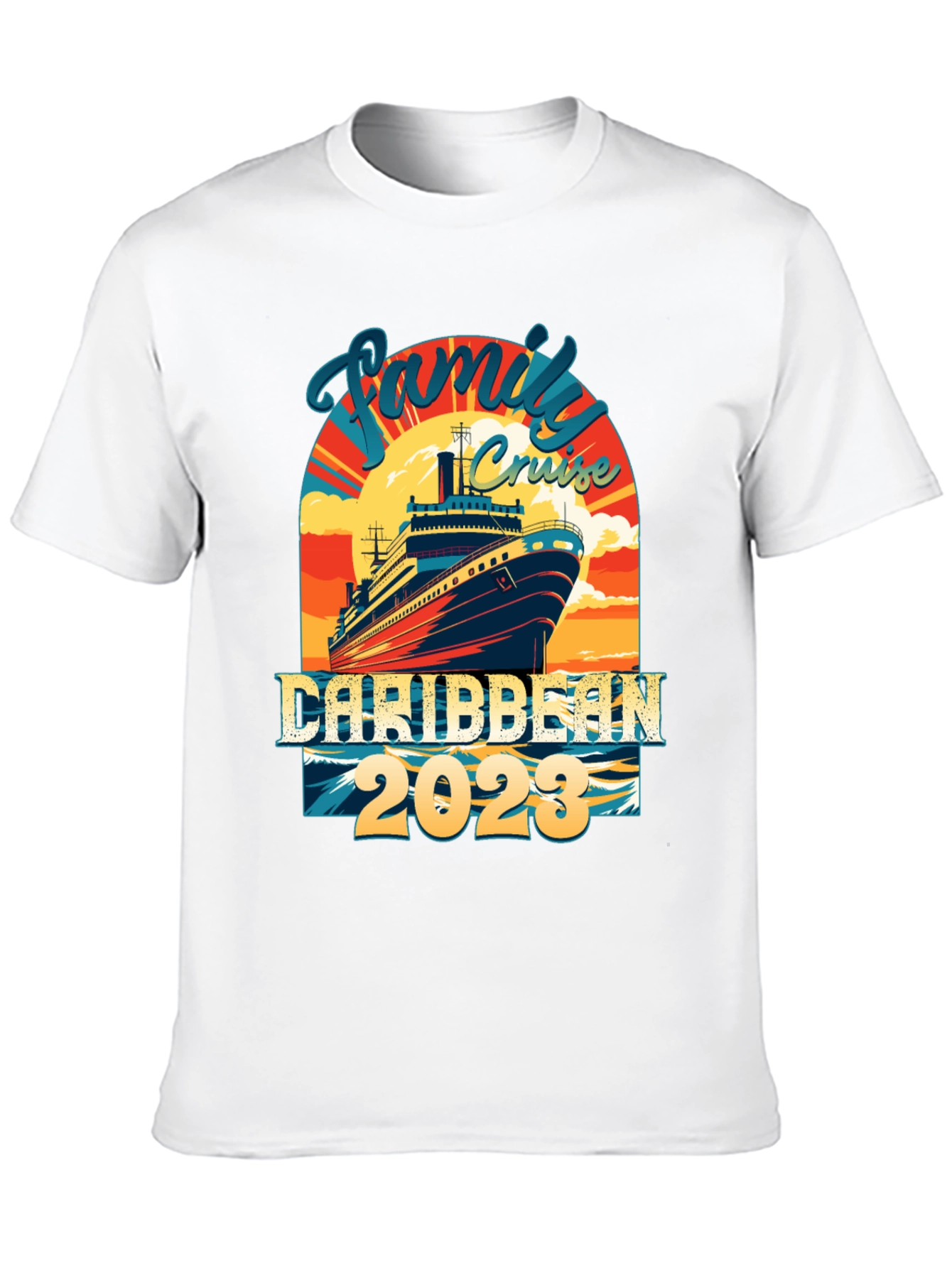 Family Cruise Caribbean 2023 Graphic Tee