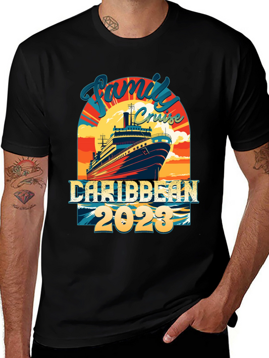 Family Cruise Caribbean 2023 Graphic Tee