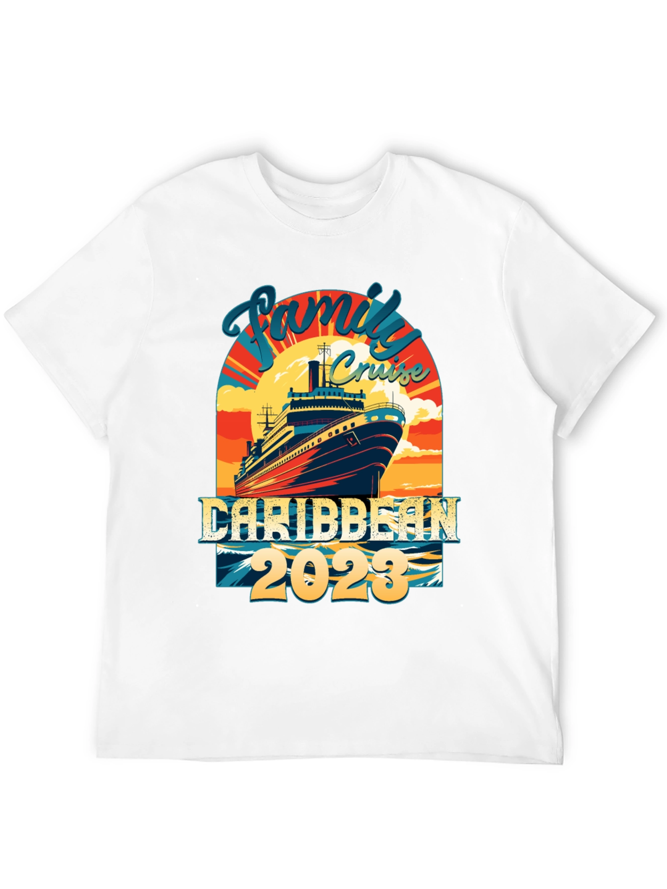 Family Cruise Caribbean 2023 Graphic Tee