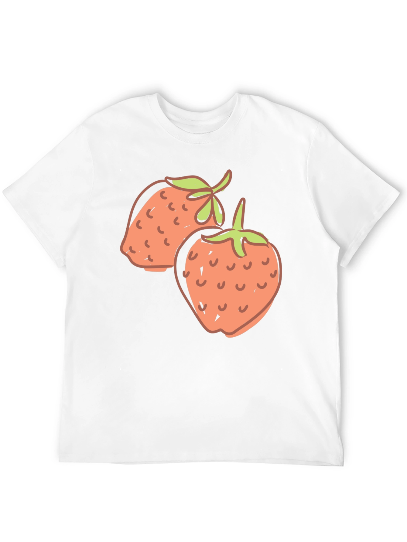 Strawberry Graphic Black T-Shirt
