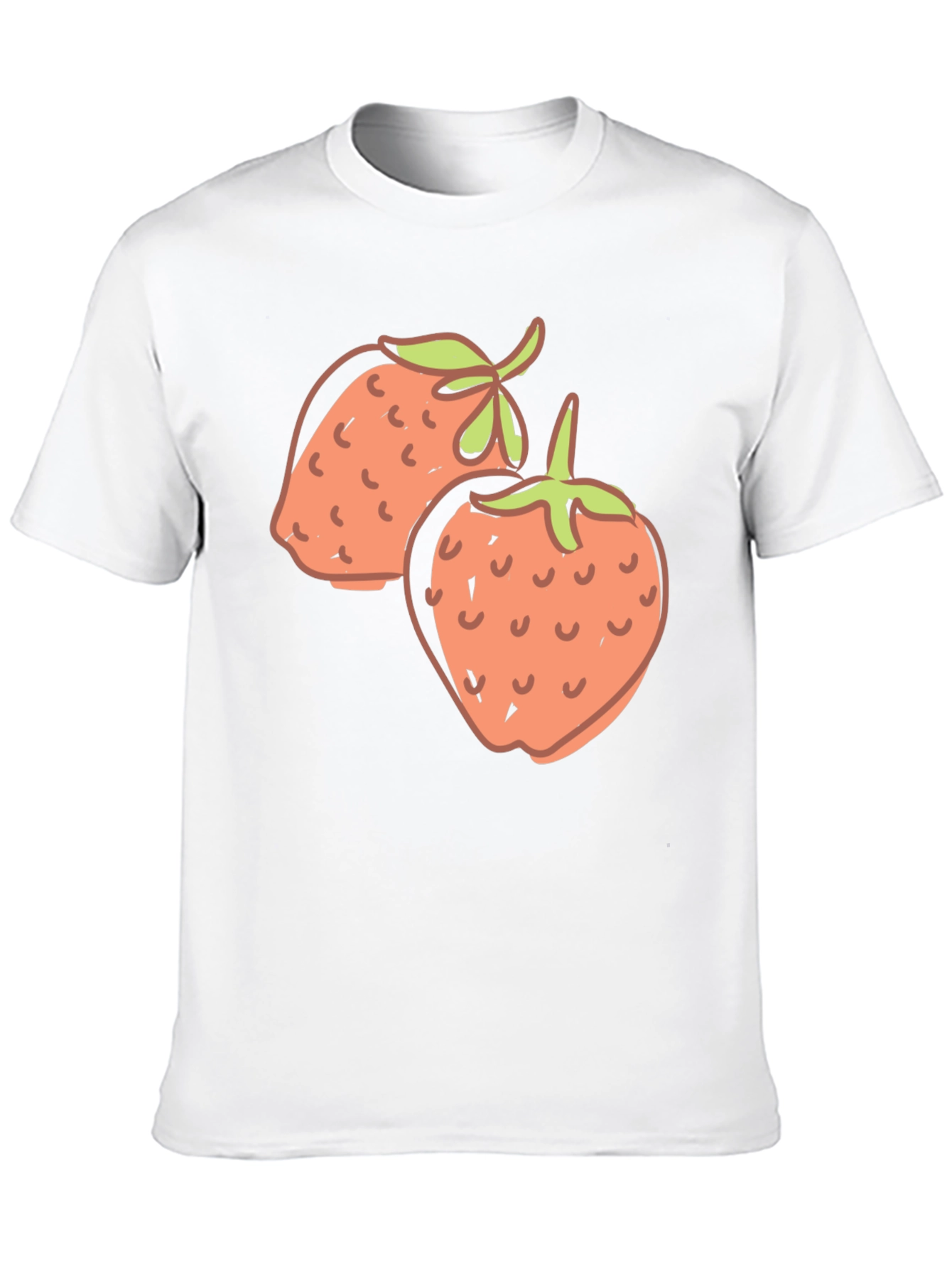 Strawberry Graphic Black T-Shirt