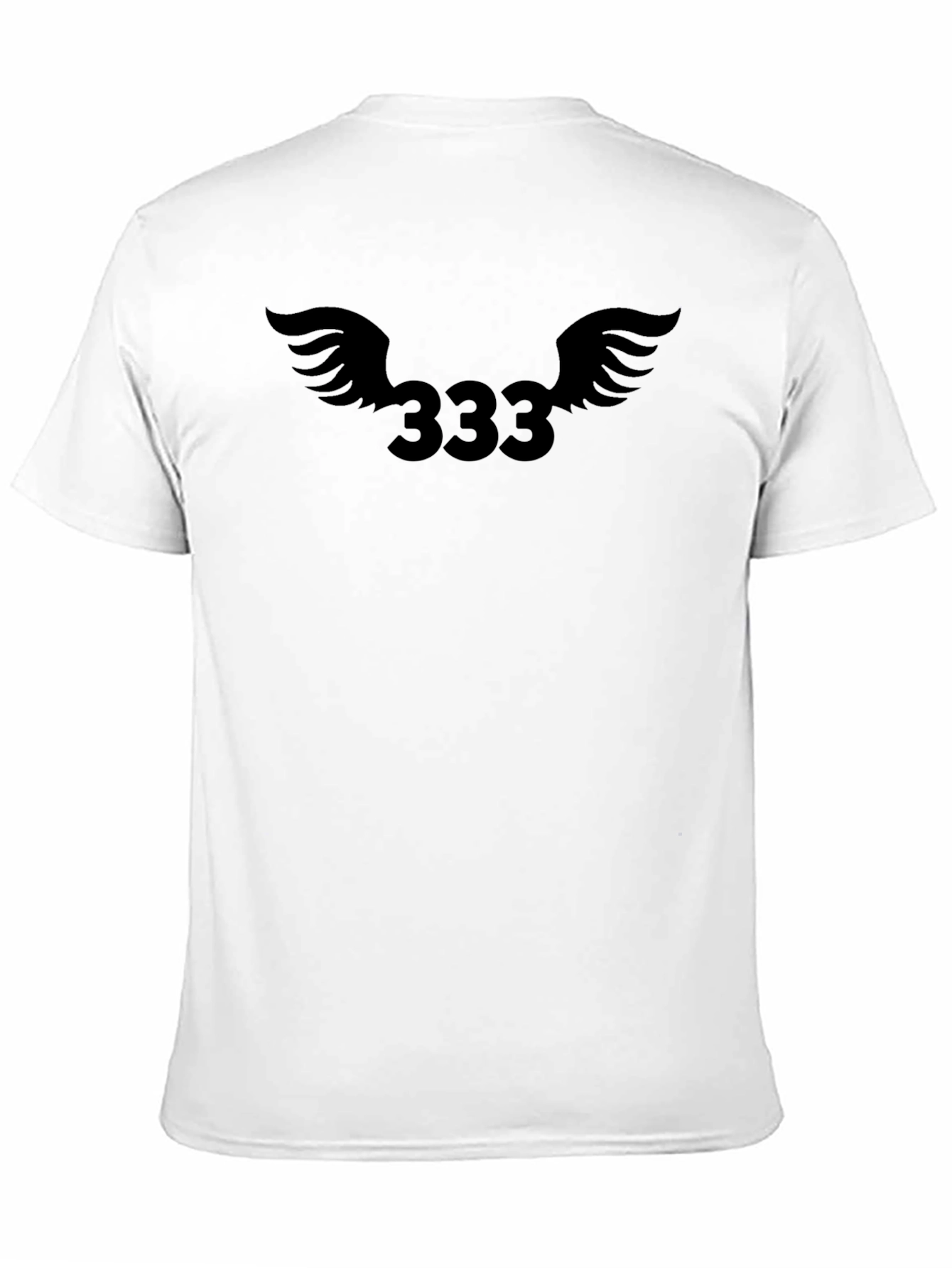 Angel Number 333 Graphic Tee - Black