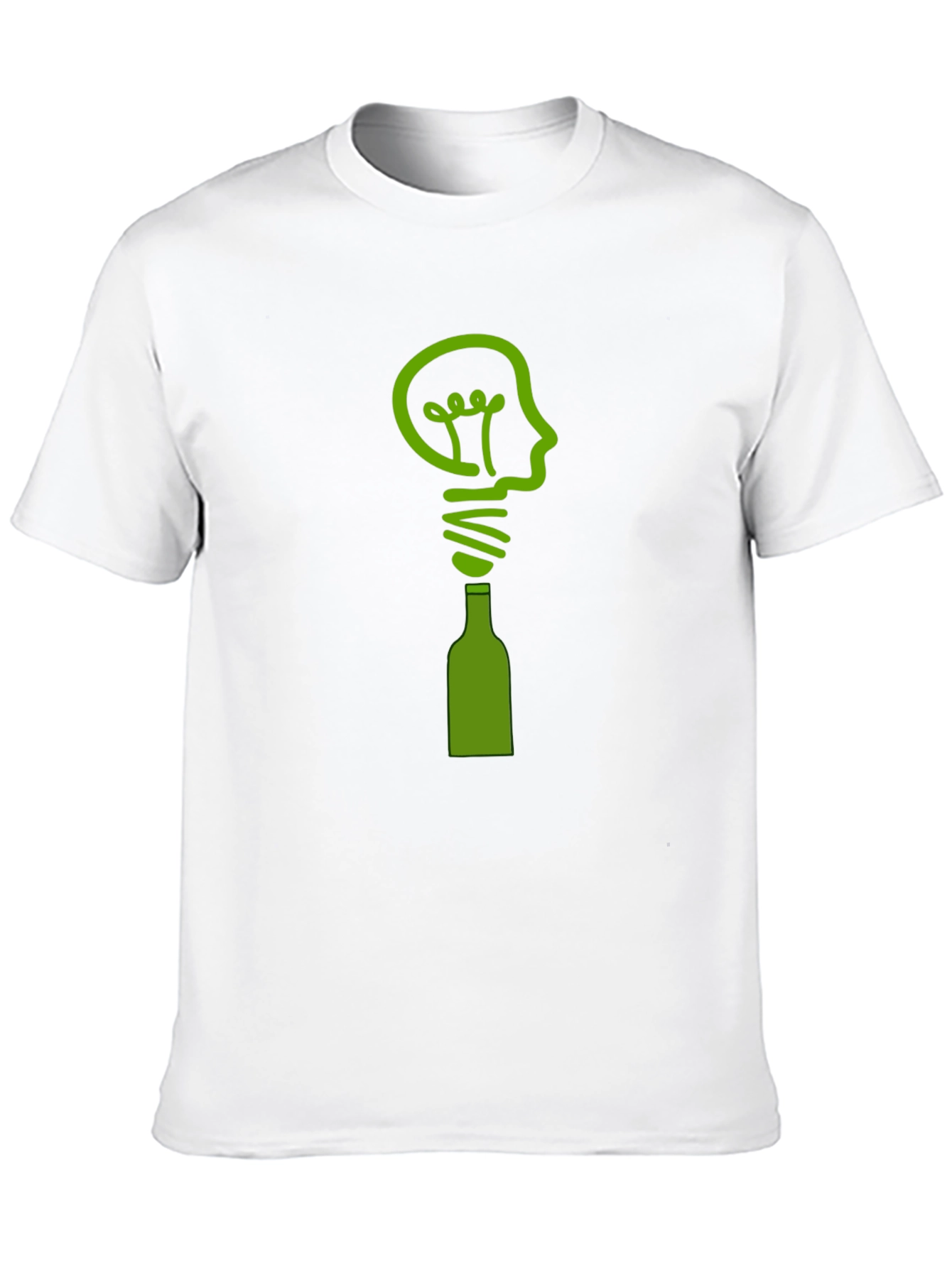 Creative Idea T-Shirt - Lightbulb & Bottle Design