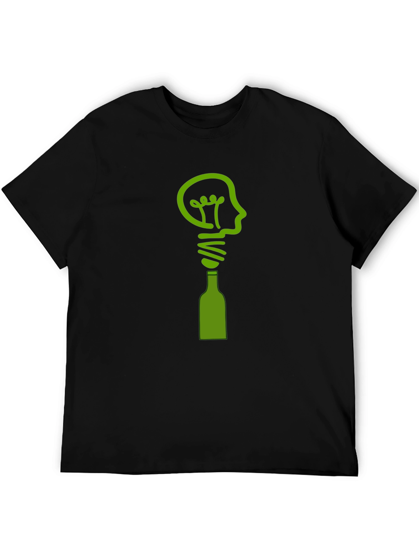 Creative Idea T-Shirt - Lightbulb & Bottle Design