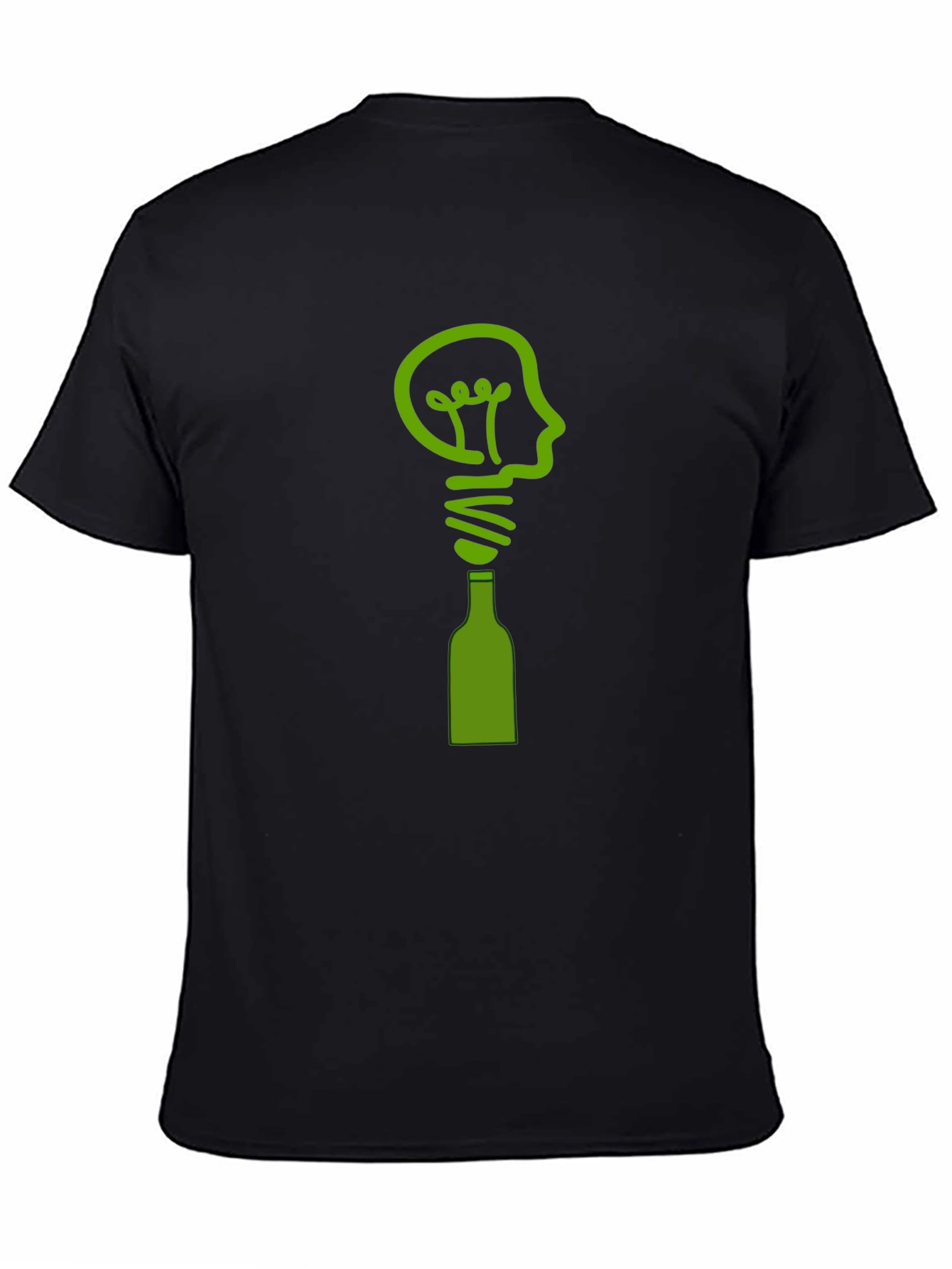 Creative Idea T-Shirt - Lightbulb & Bottle Design