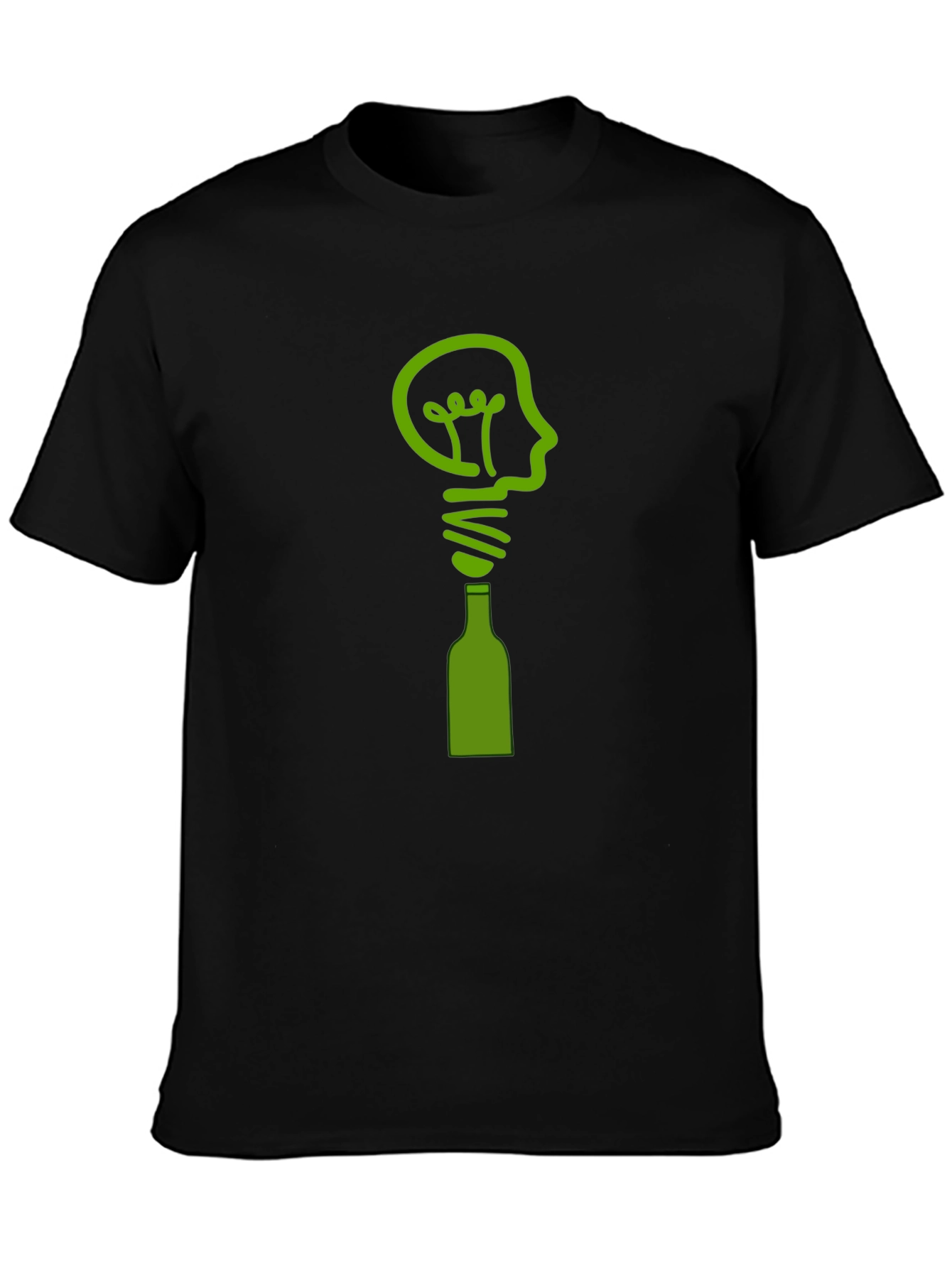 Creative Idea T-Shirt - Lightbulb & Bottle Design