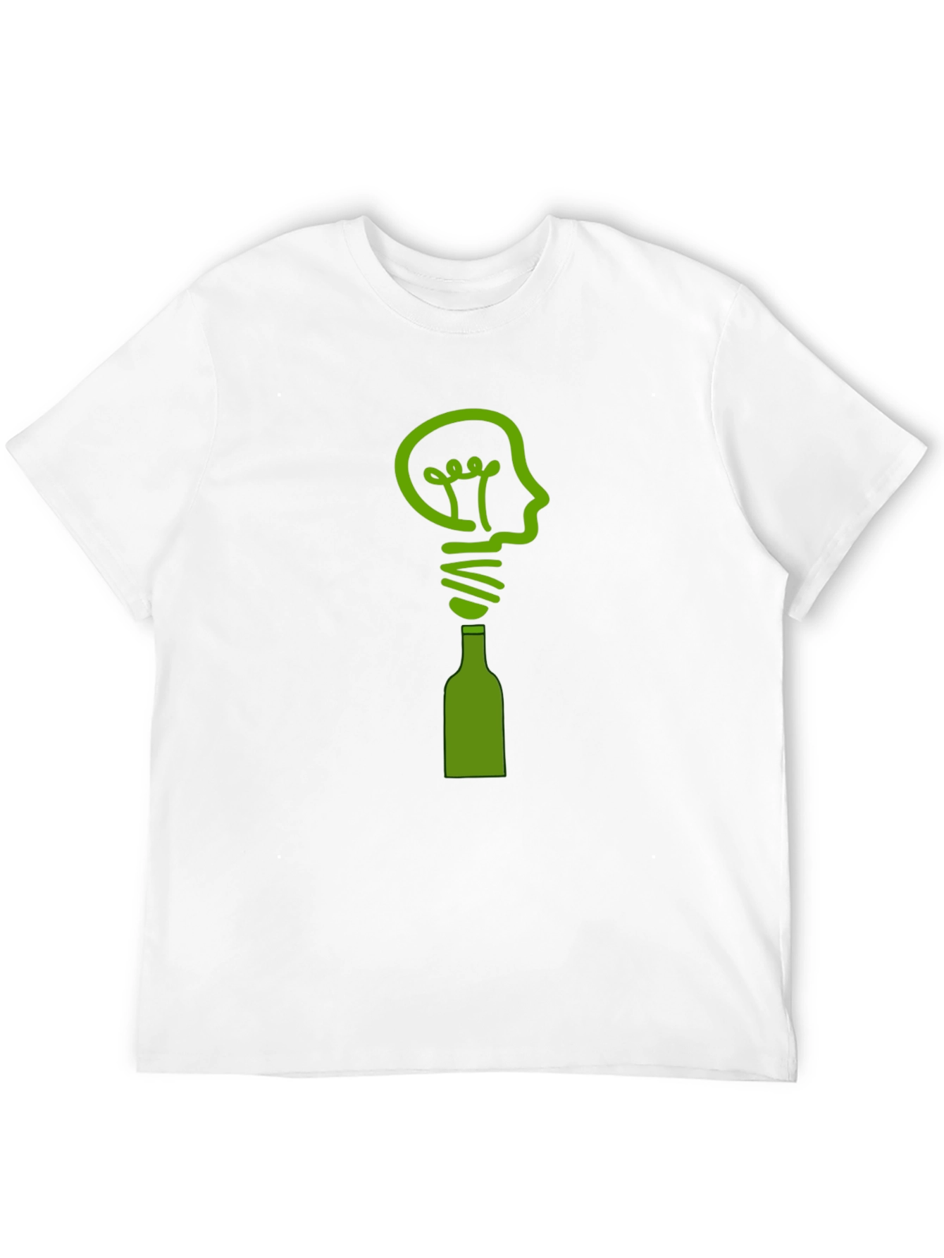 Creative Idea T-Shirt - Lightbulb & Bottle Design