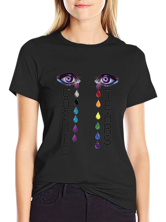 Cosmic Tears Graphic T-Shirt - Unisex Black Tee