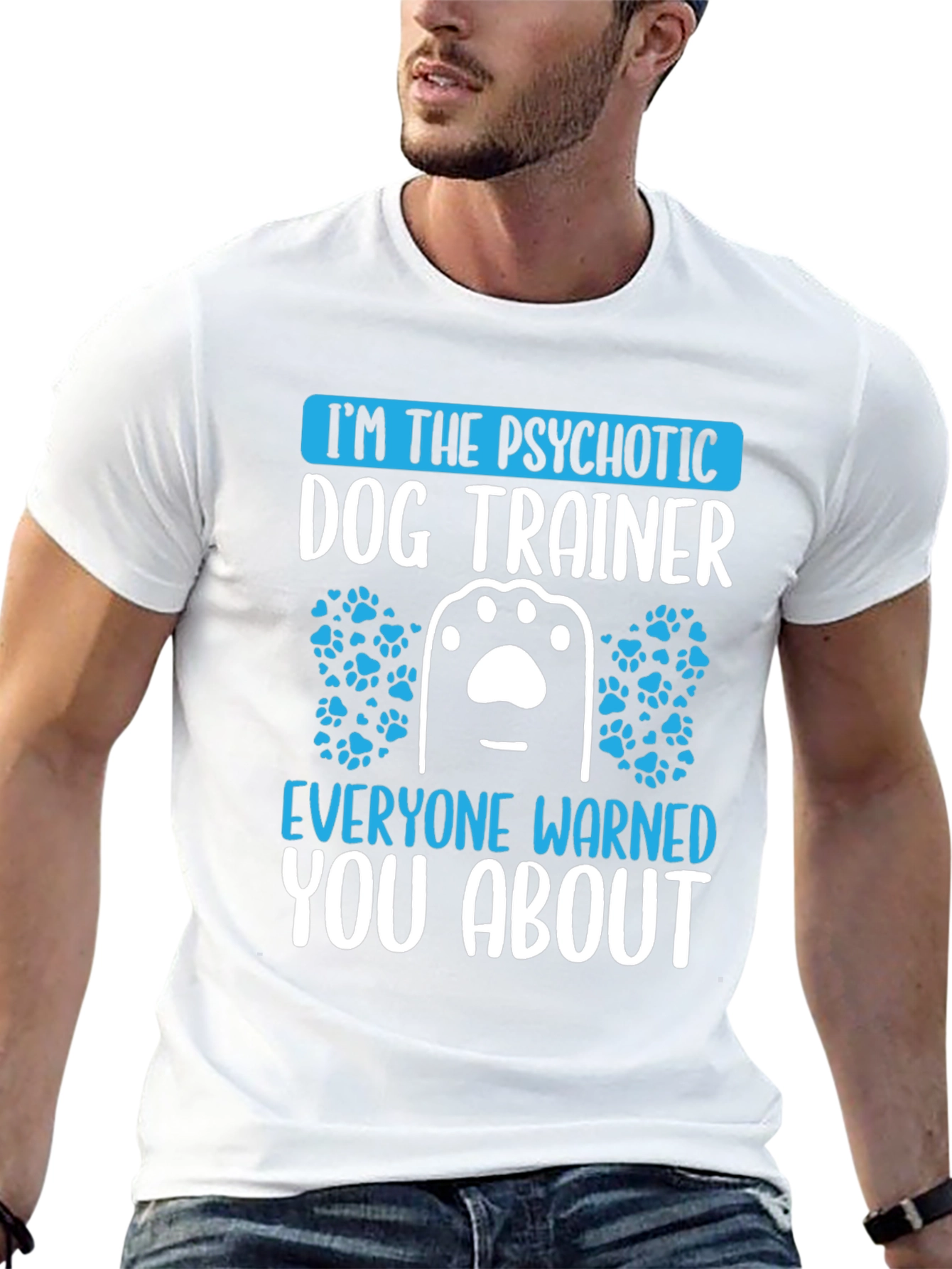 Psychotic Dog Trainer Graphic T-Shirt