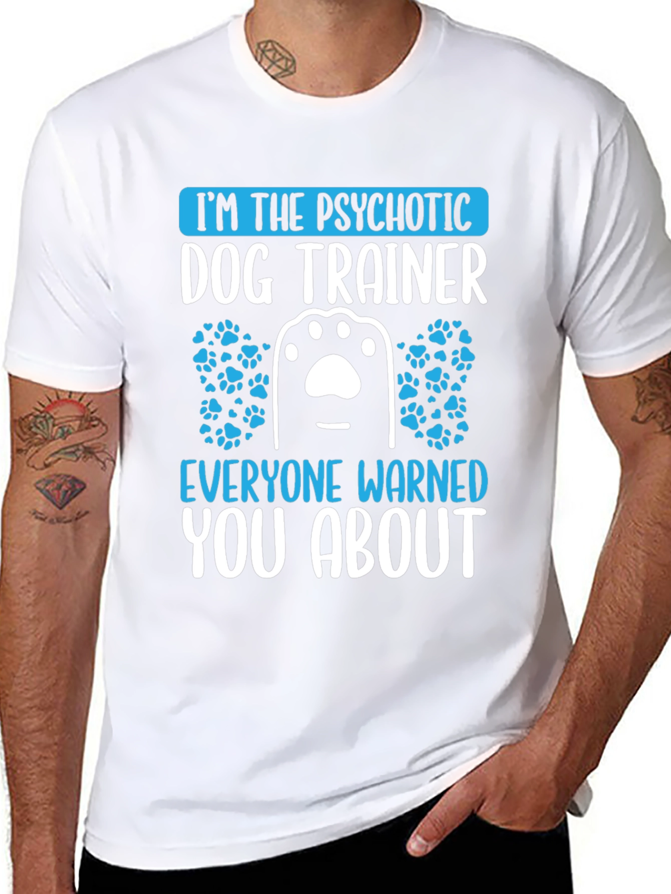 Psychotic Dog Trainer Graphic T-Shirt