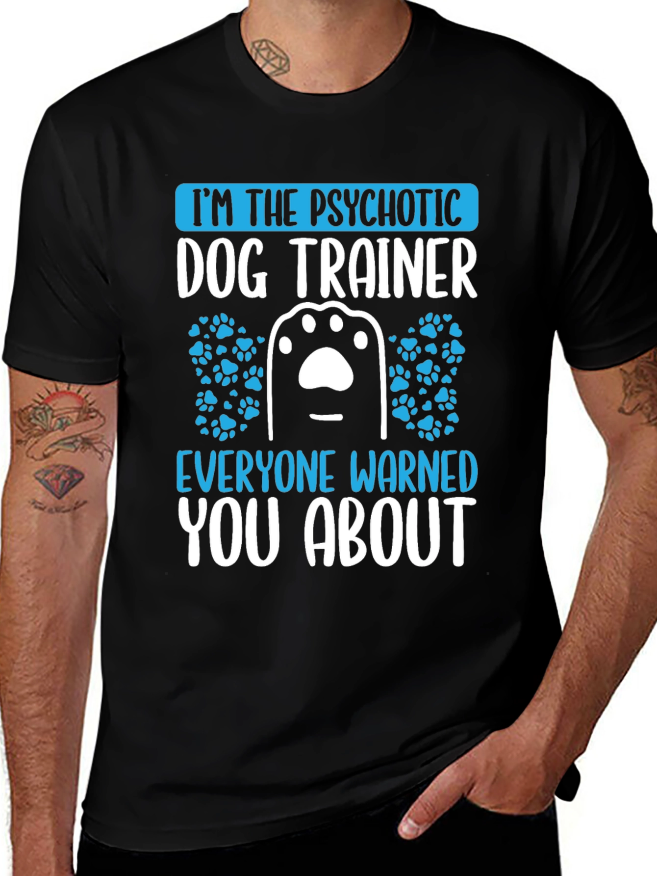 Psychotic Dog Trainer Graphic T-Shirt