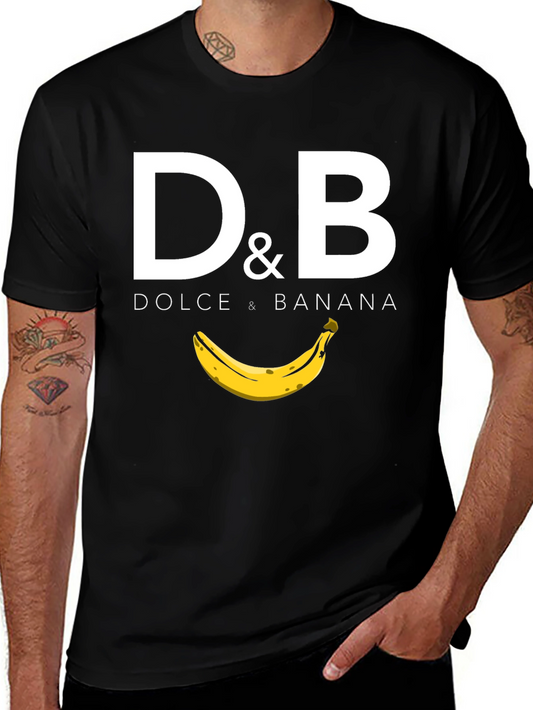 Dolce & Banana Black Graphic T-Shirt