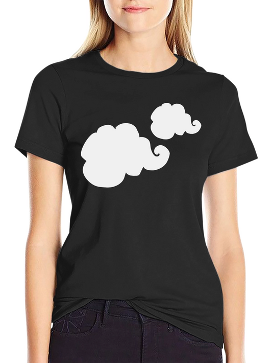 Cloud Design Black T-Shirt