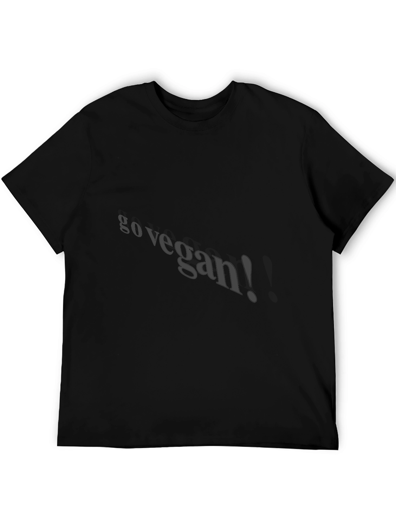 Go Vegan Black T-Shirt: Ethical & Stylish