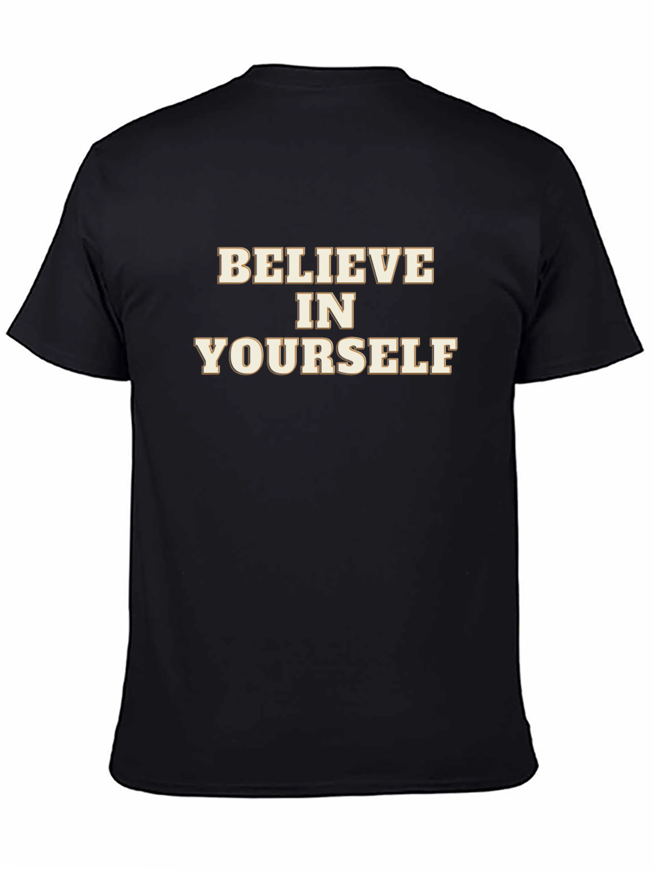 Believe In Yourself Black Graphic Tee