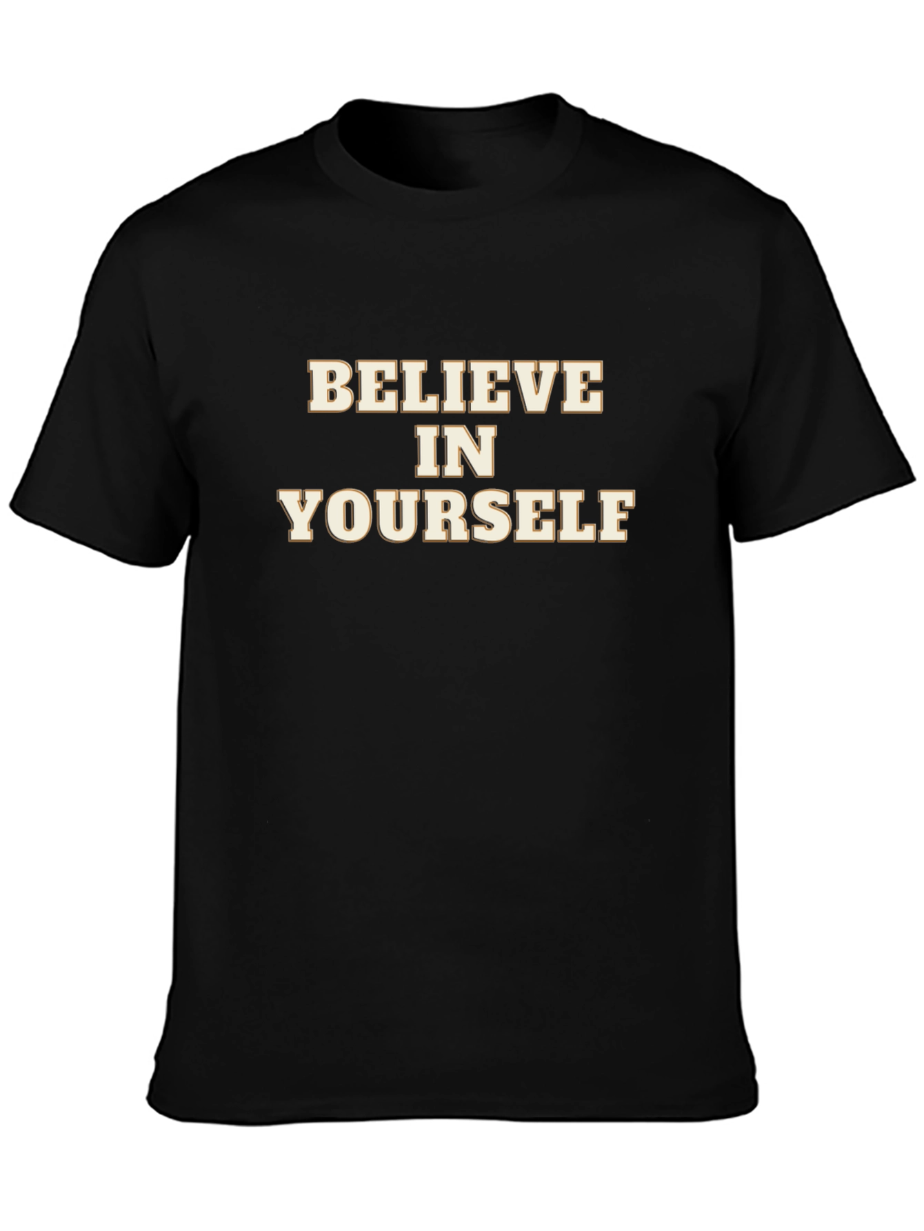 Believe In Yourself Black Graphic Tee