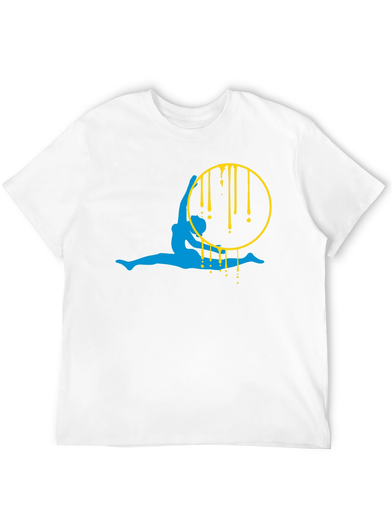 Aerialist Black T-Shirt - Artistic Gymnast Design