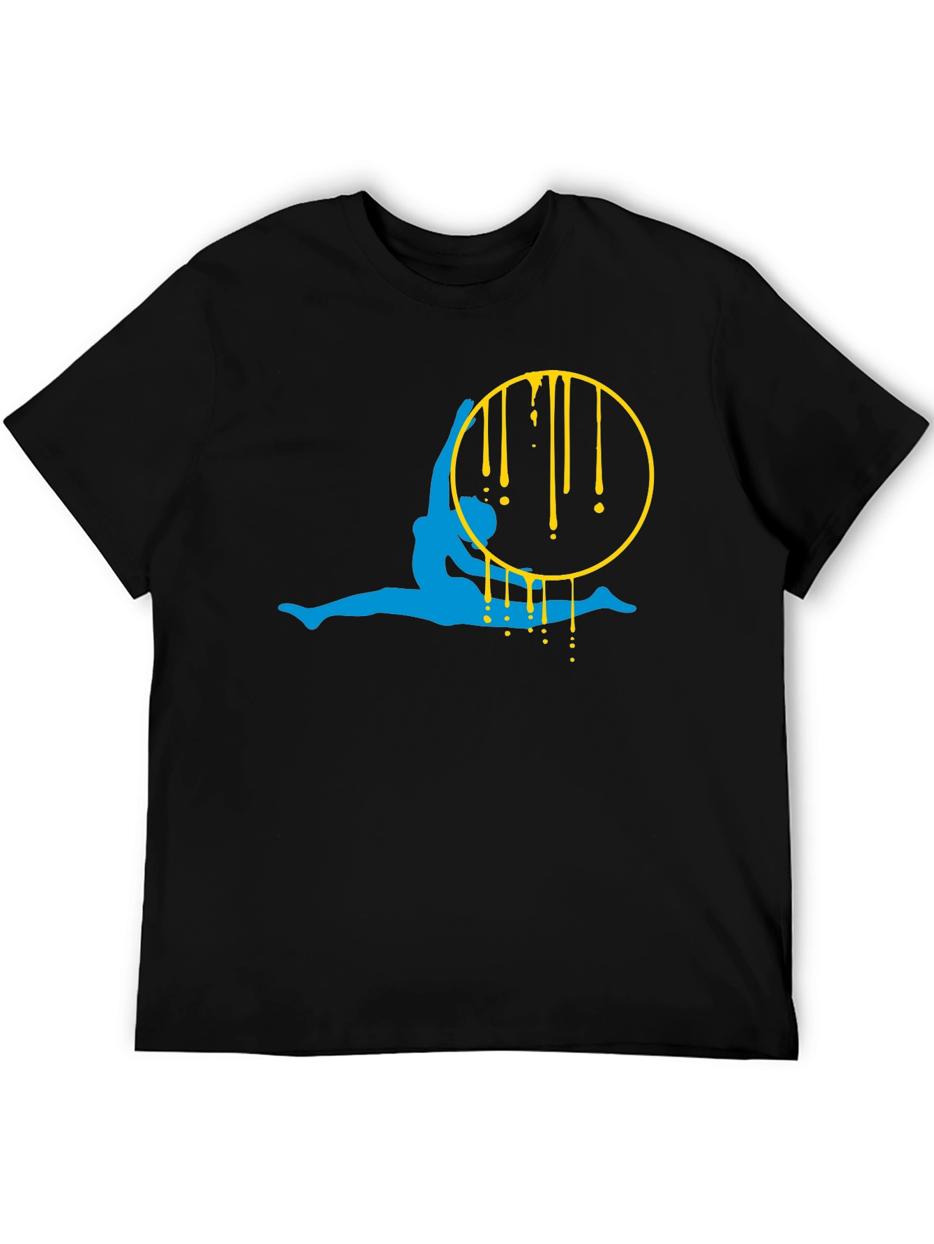 Aerialist Black T-Shirt - Artistic Gymnast Design
