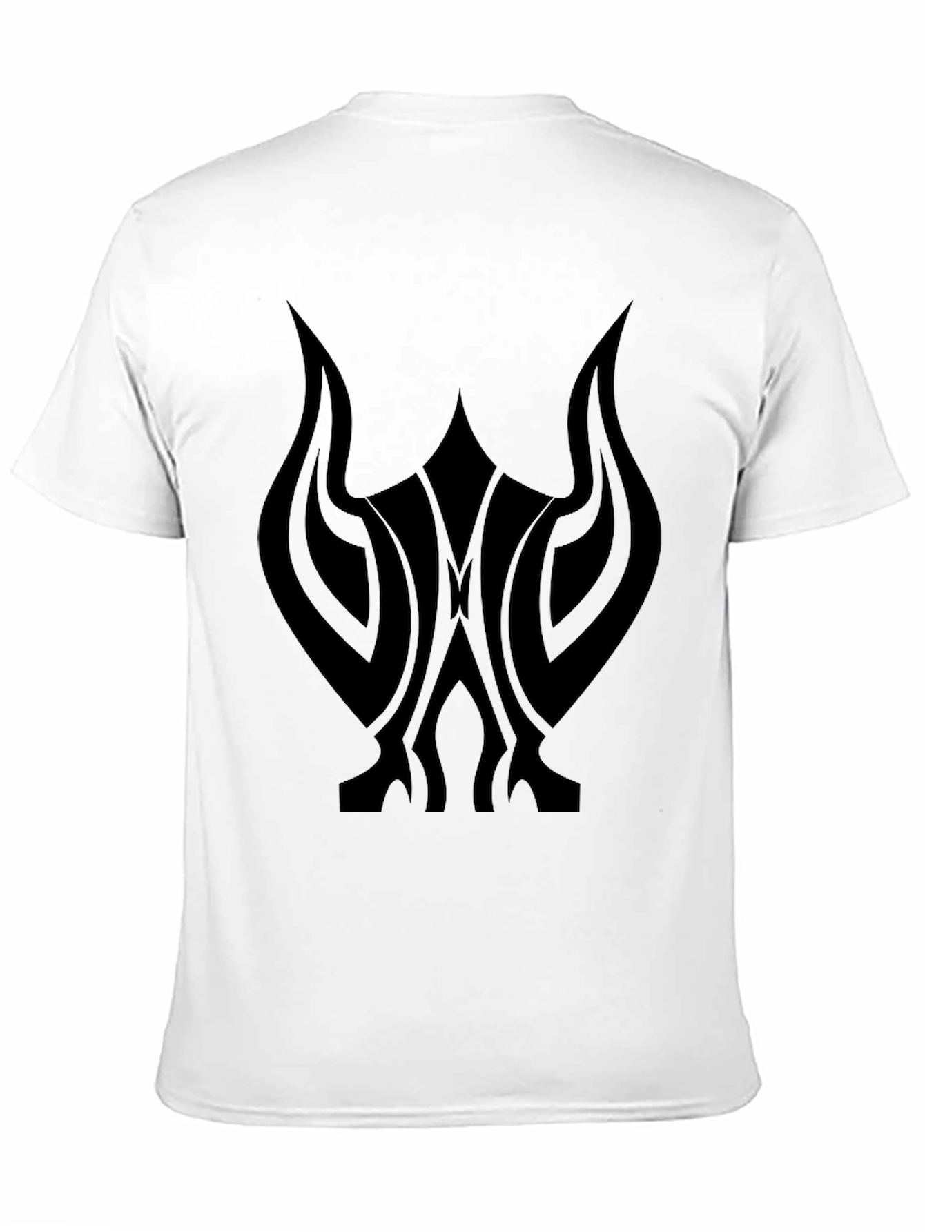 Black Graphic Tee - Tribal Design