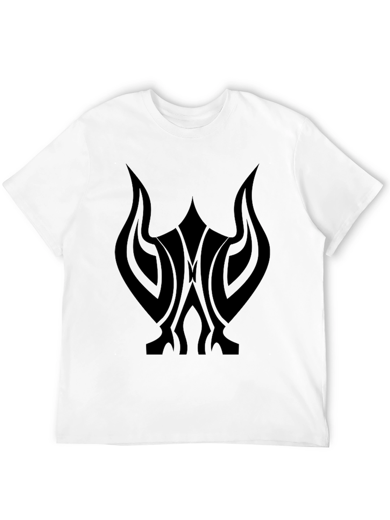 Black Graphic Tee - Tribal Design
