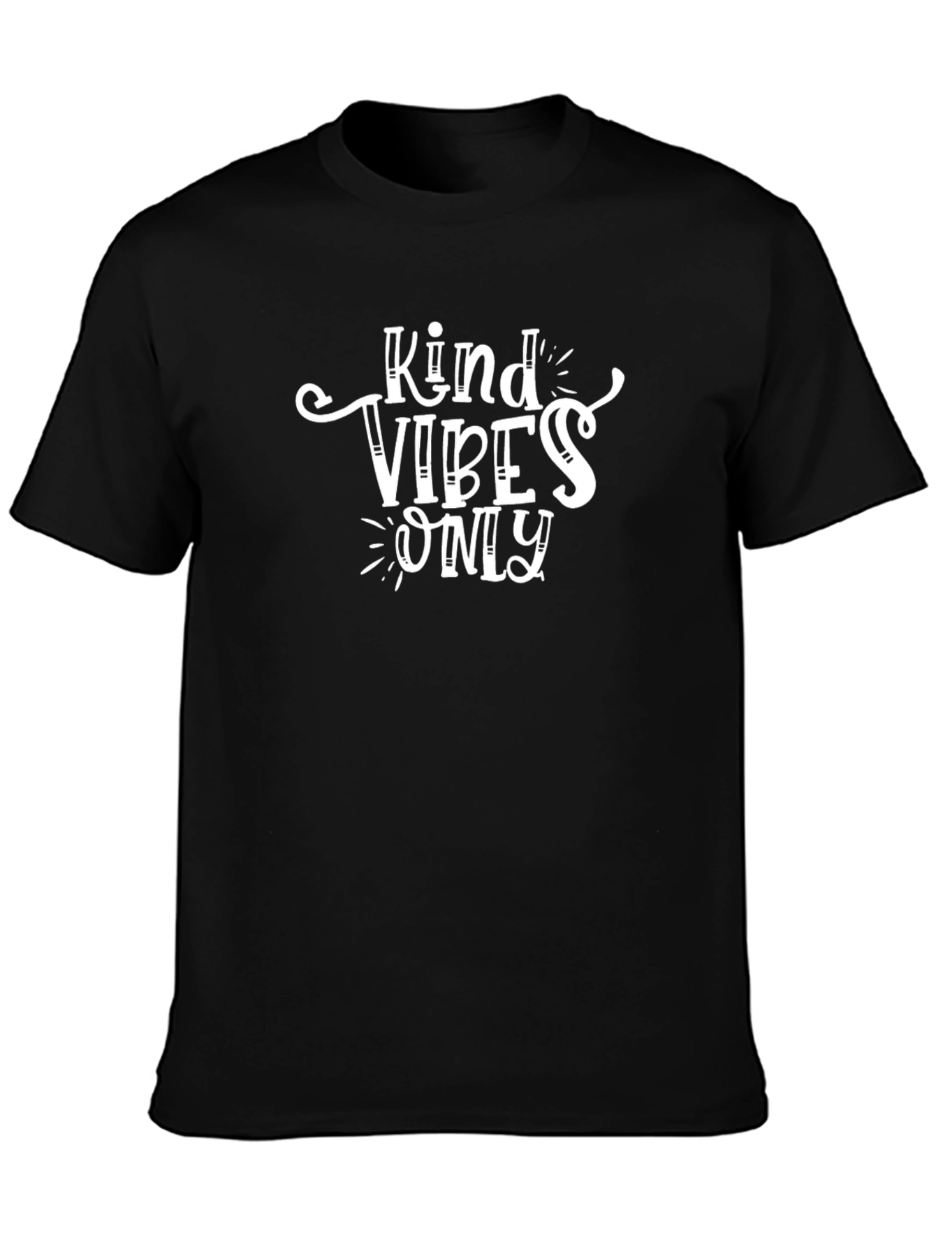 Kind Vibes Only Black Graphic Tee