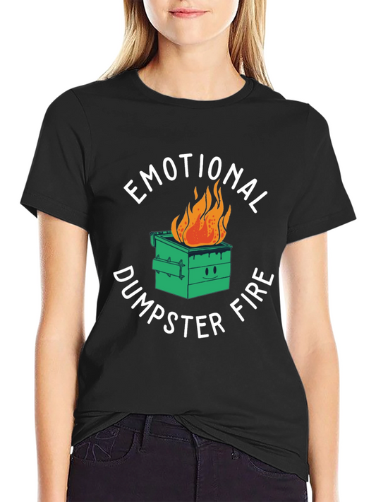 Emotional Dumpster Fire Graphic T-Shirt