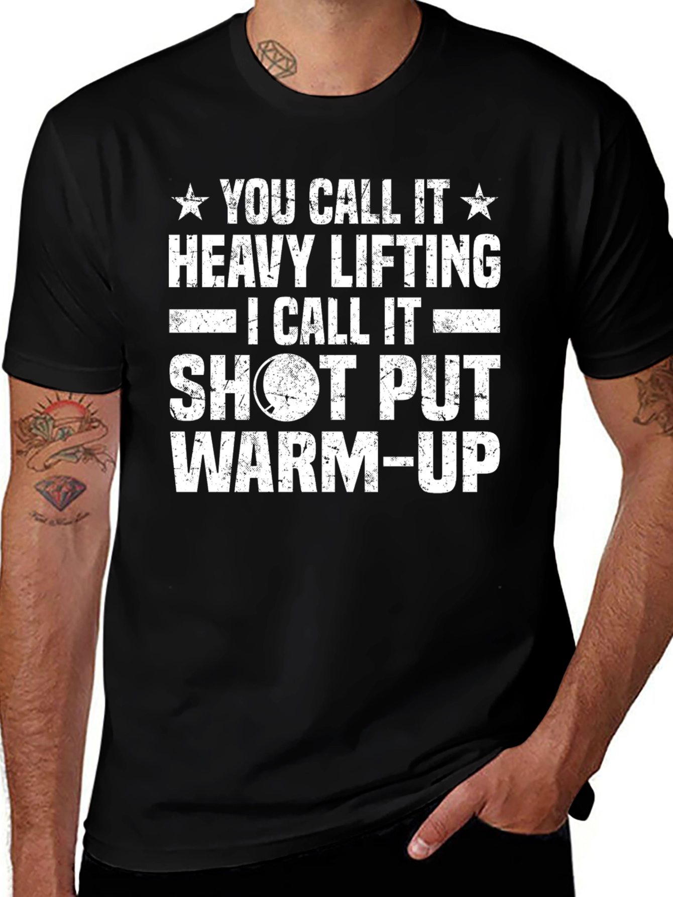 Shot Put Warm-Up Graphic T-Shirt
