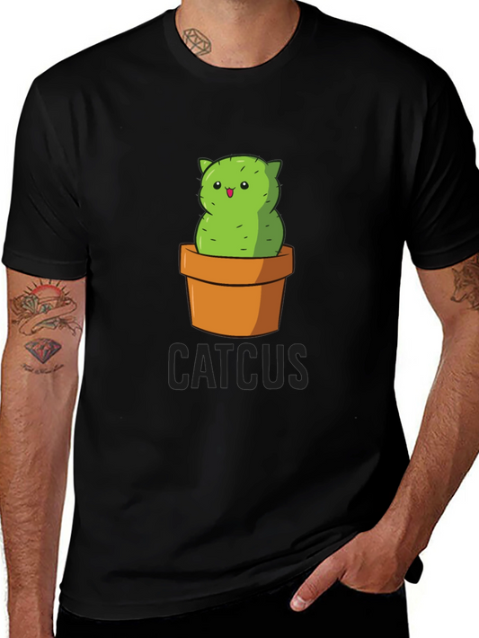 Catcus T-Shirt - Funny Cactus Cat Graphic Tee