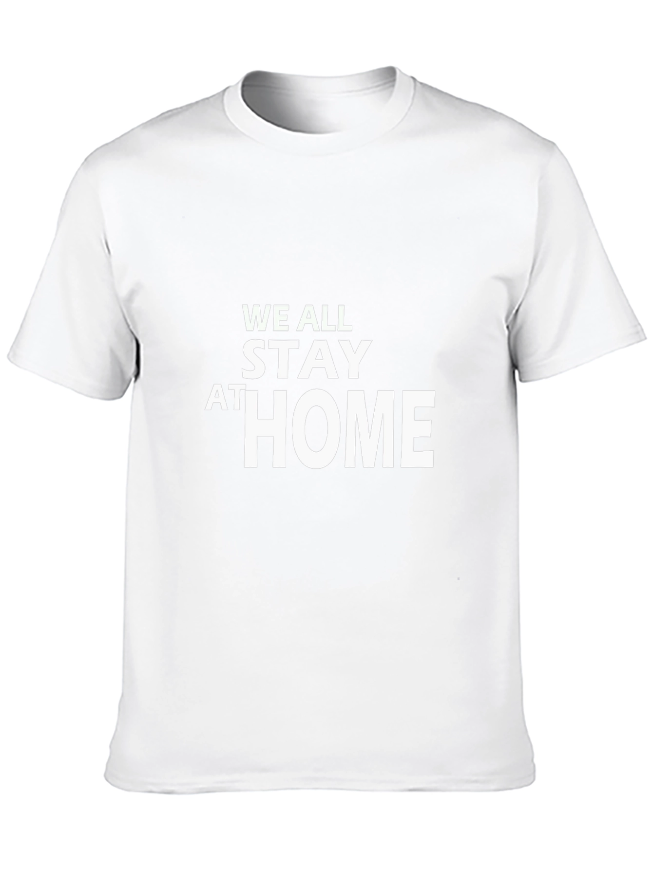 Stay Home T-Shirt - Black Graphic Tee