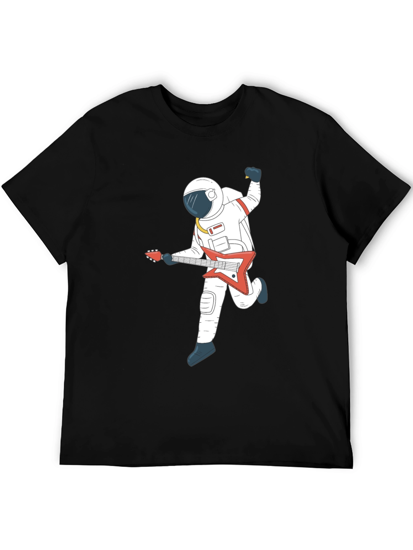 Astronaut Guitar Player Graphic T-Shirt