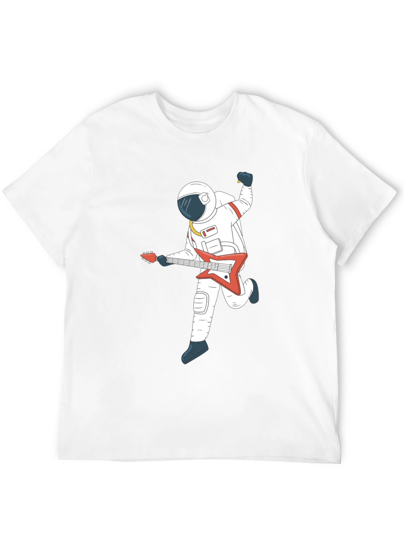 Astronaut Guitar Player Graphic T-Shirt