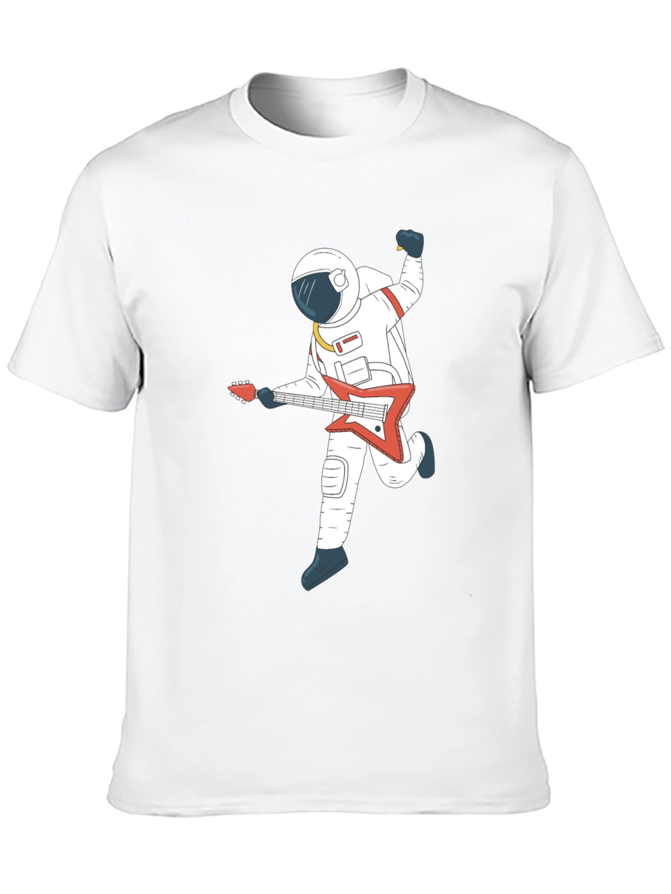 Astronaut Guitar Player Graphic T-Shirt