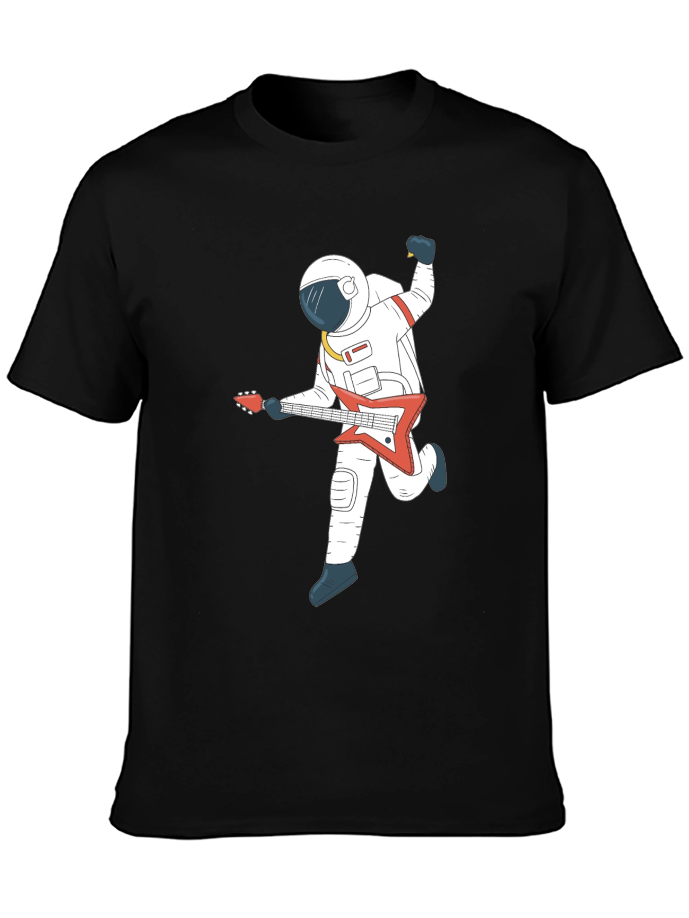 Astronaut Guitar Player Graphic T-Shirt