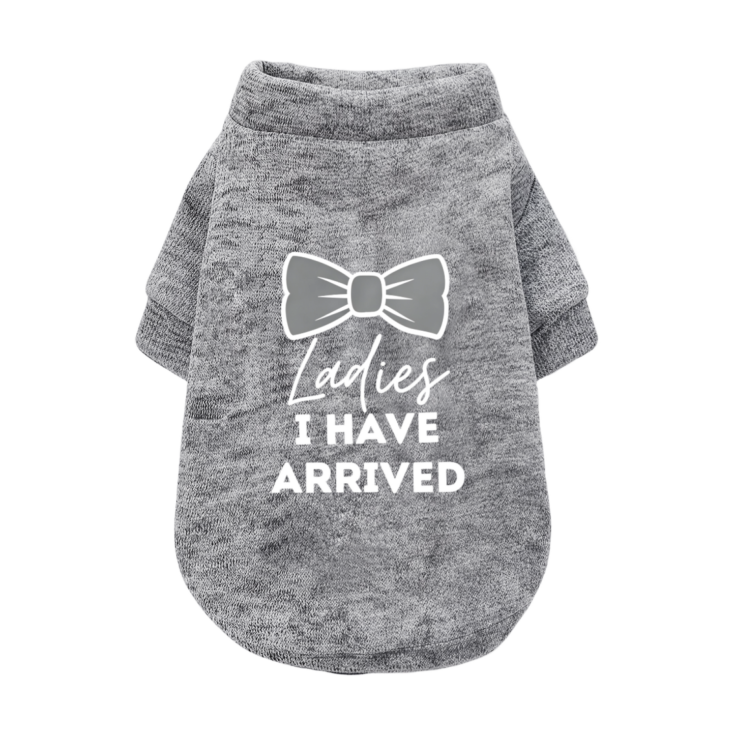 Bow Tie Ladies I Have Arrived Handsome Boy Dog Cardigan Sweater