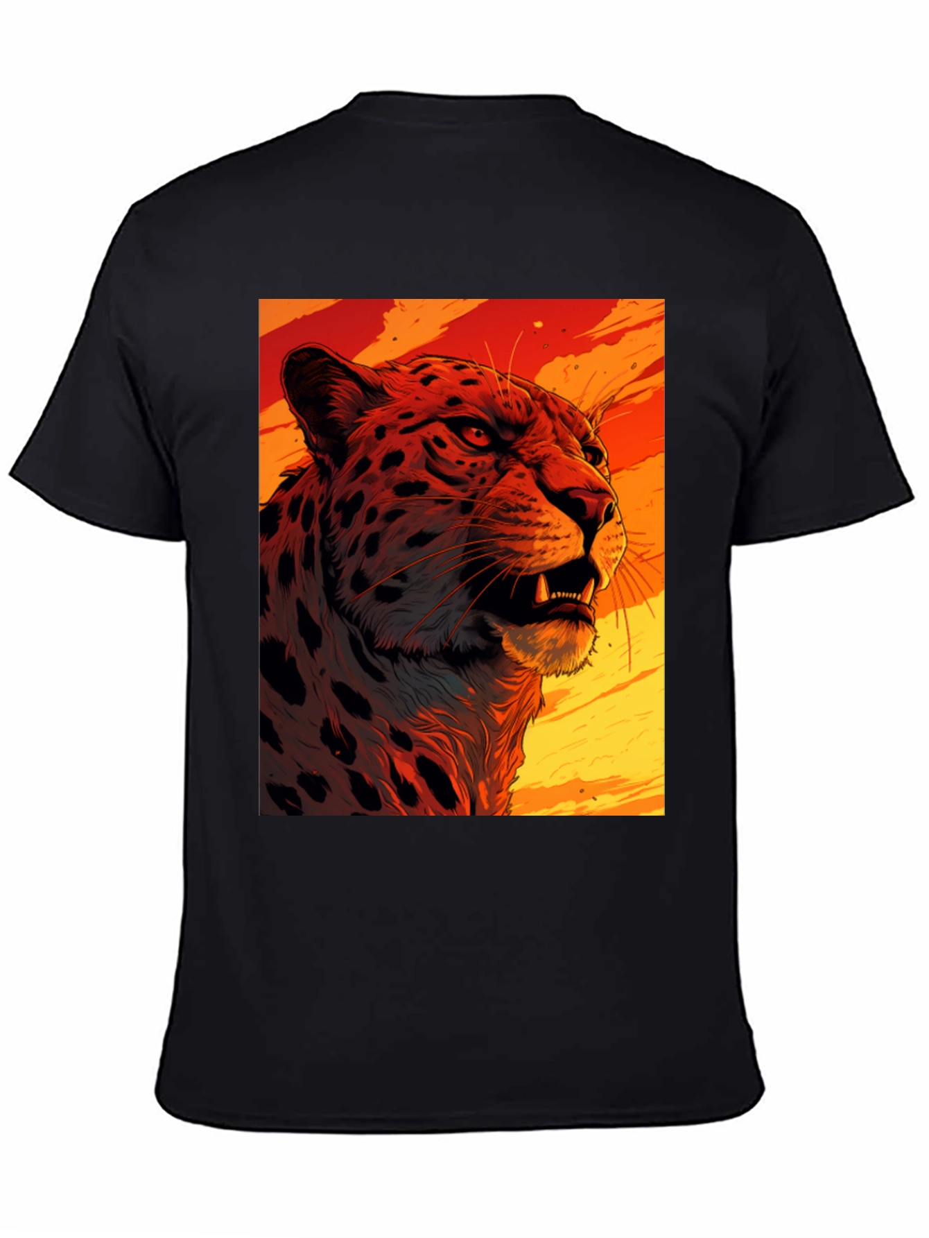 Fierce Feline Graphic Tee - Bold Animal Print