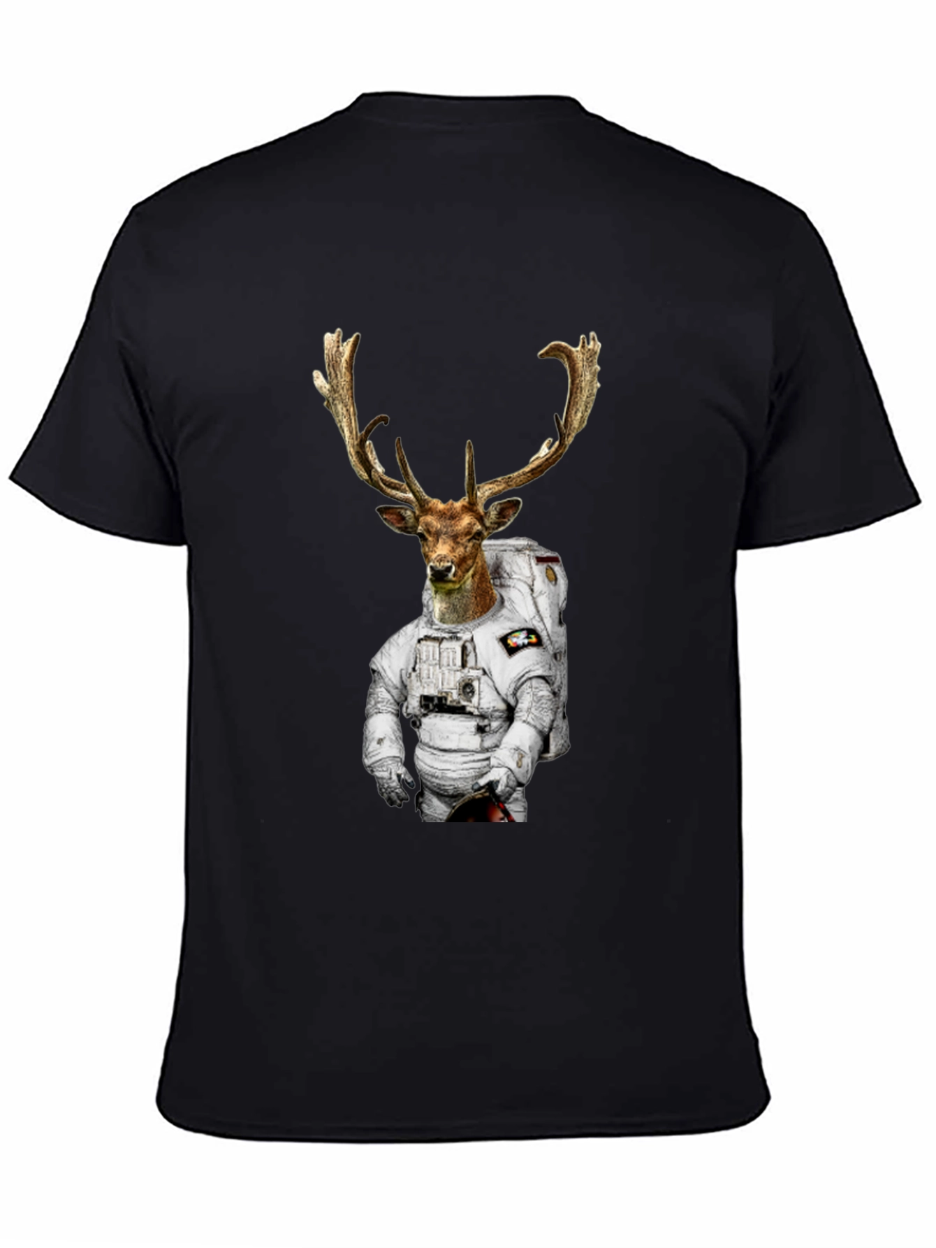 Astronaut Deer Graphic T-Shirt