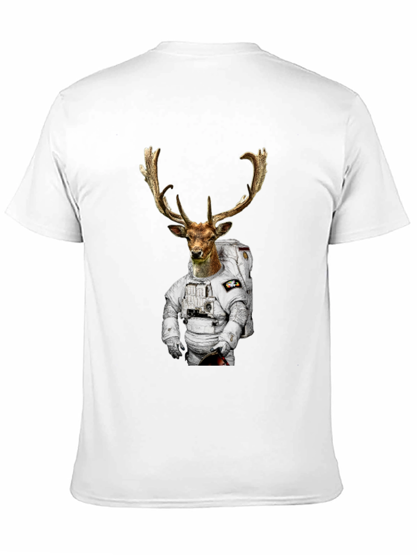 Astronaut Deer Graphic T-Shirt
