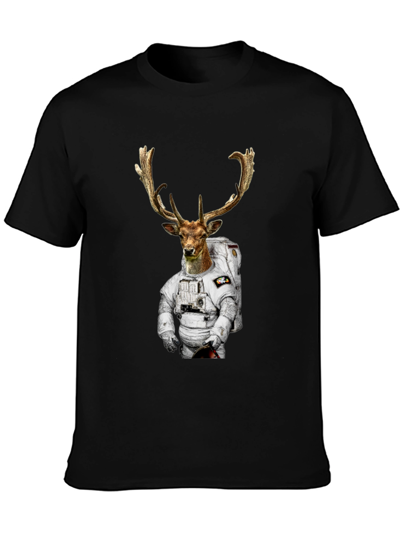 Astronaut Deer Graphic T-Shirt