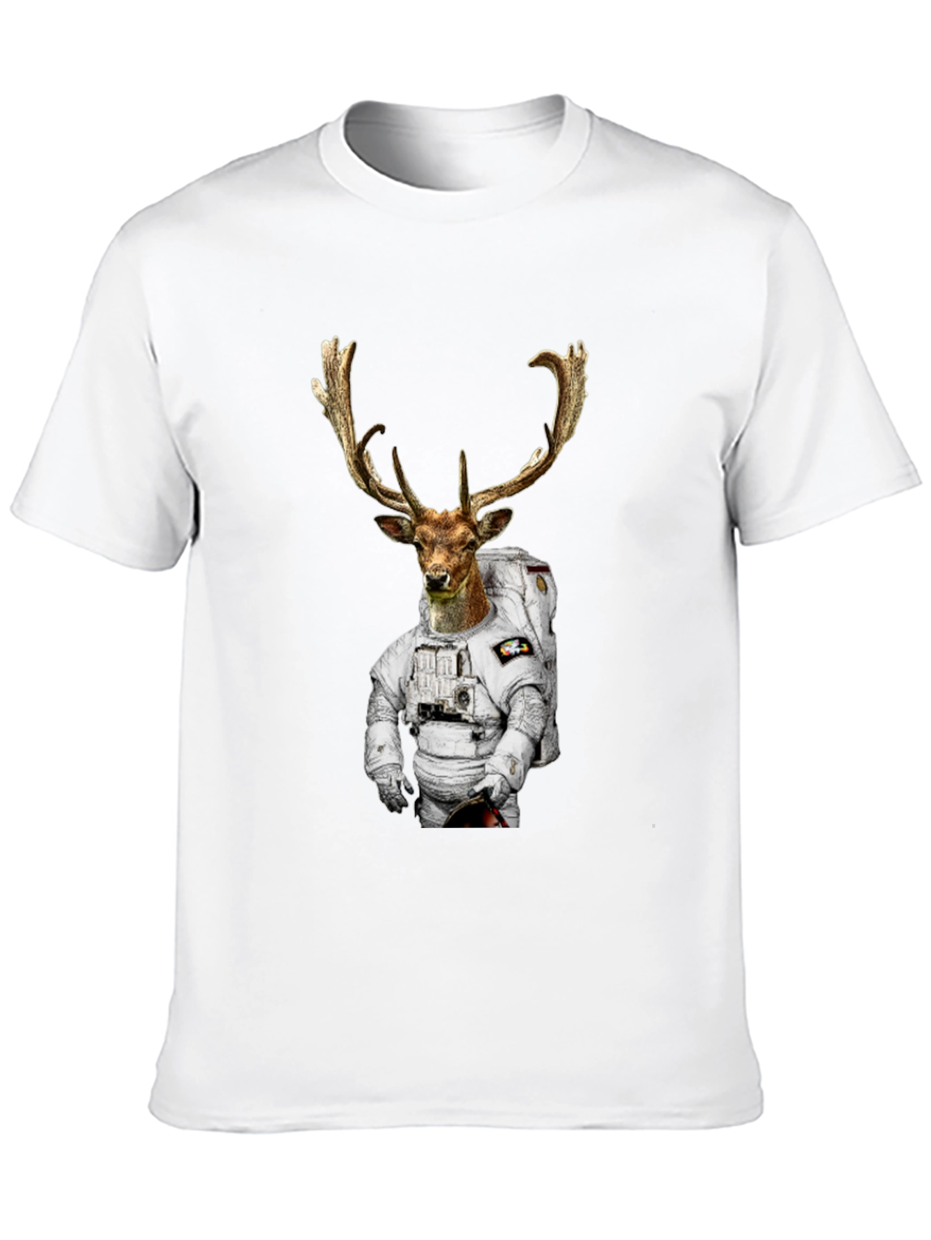 Astronaut Deer Graphic T-Shirt