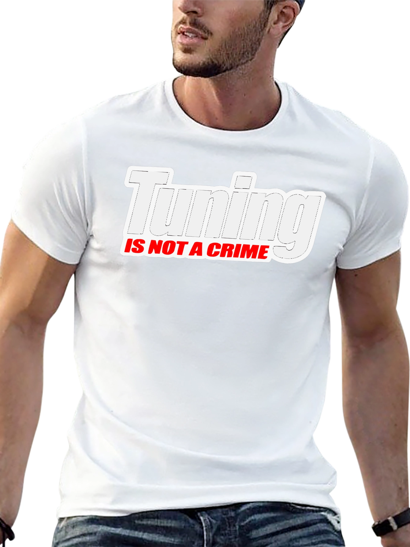 Tuning Is Not A Crime Black T-Shirt