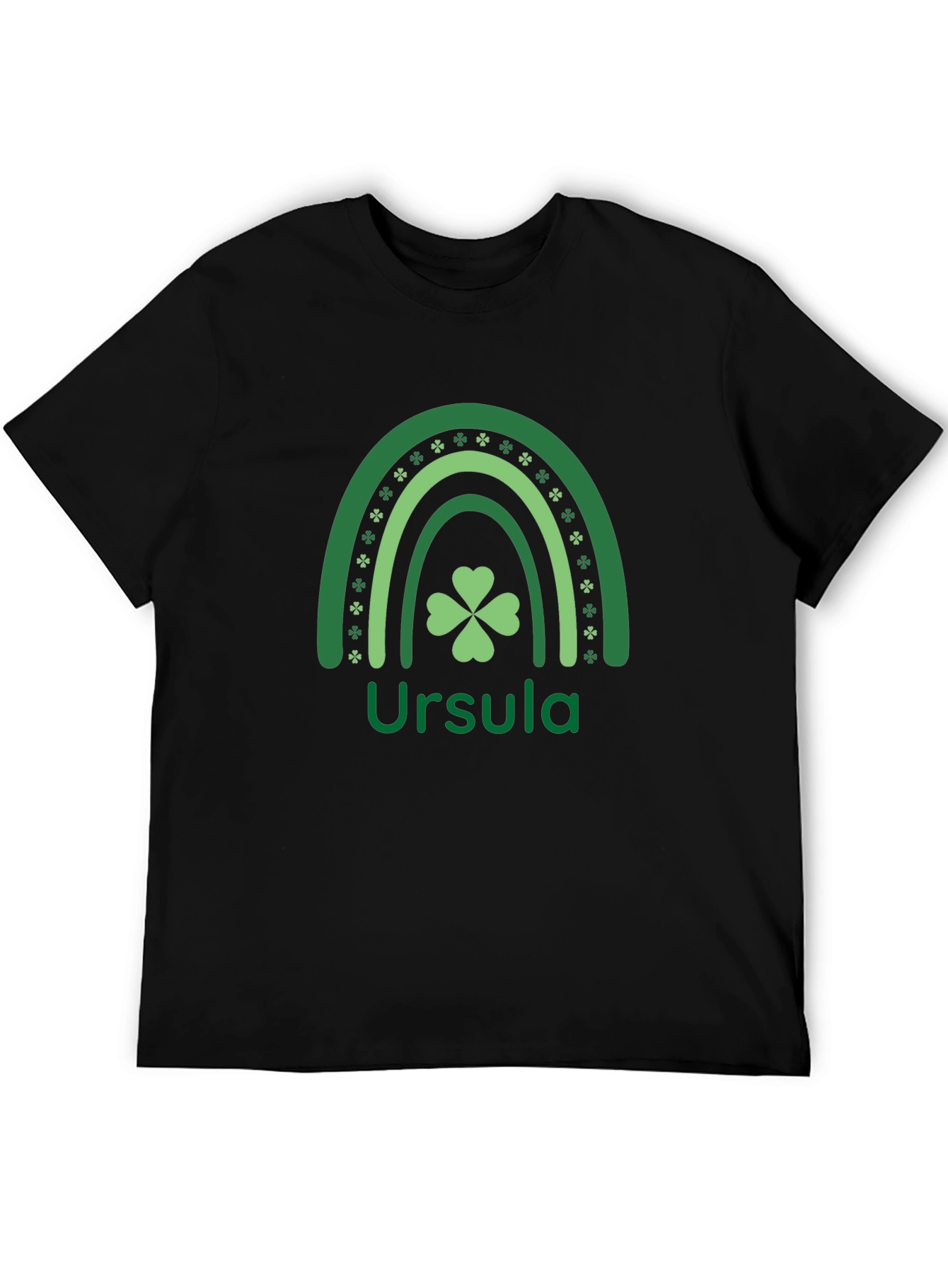 St. Patricks Day Ursula Rainbow Shamrock T-Shirt