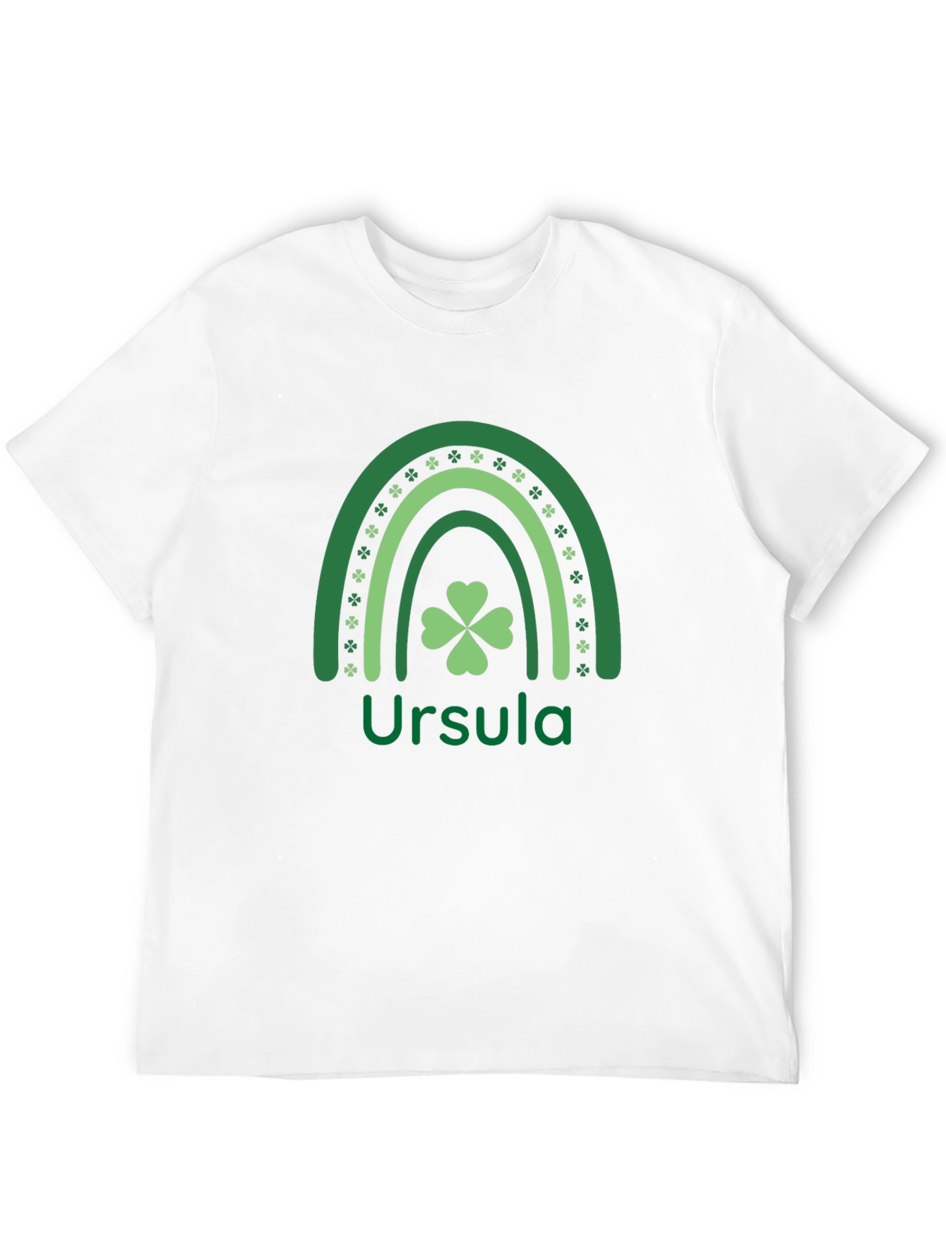 St. Patricks Day Ursula Rainbow Shamrock T-Shirt