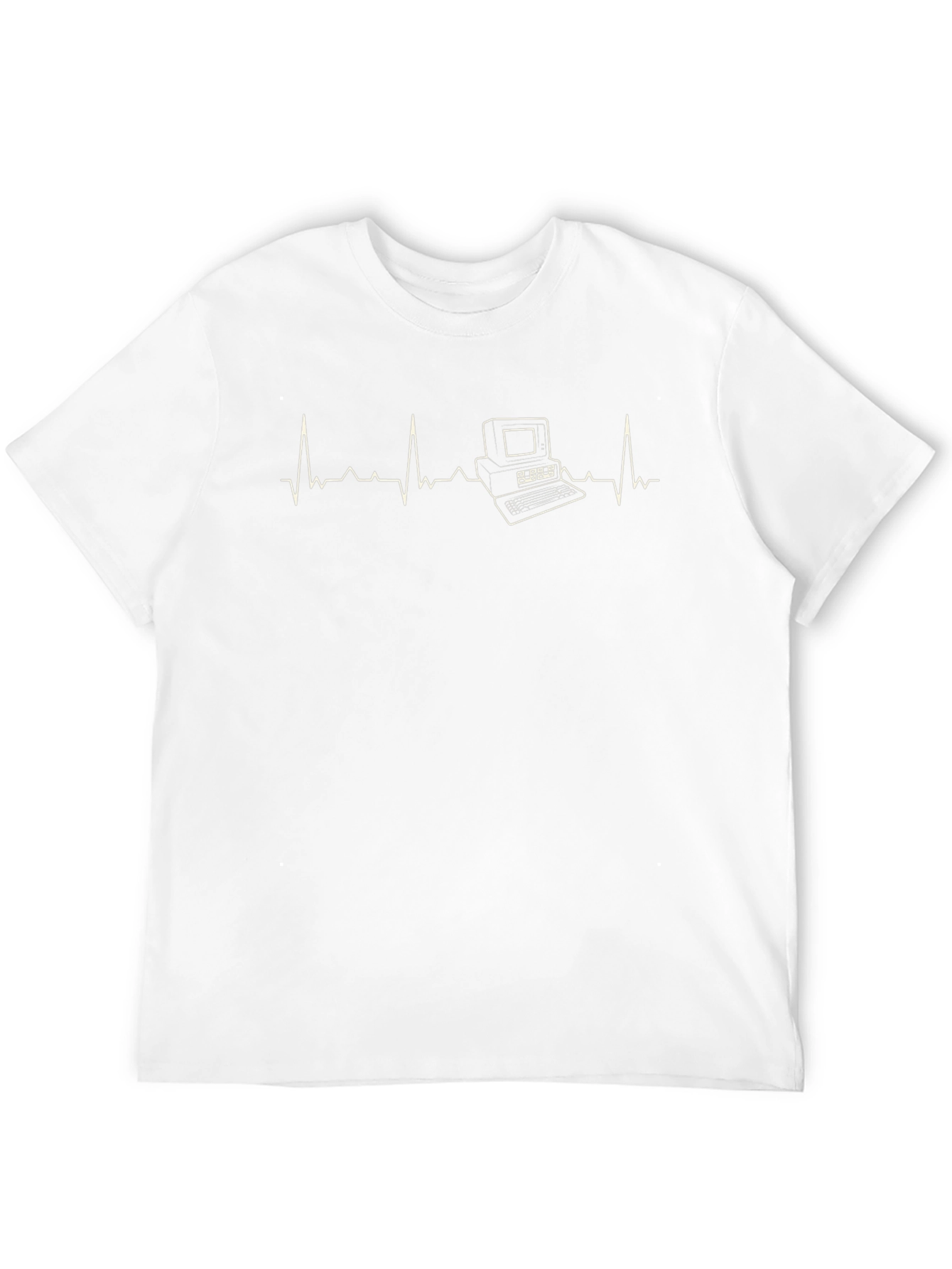Computer Heartbeat T-Shirt - Retro Tech Tee