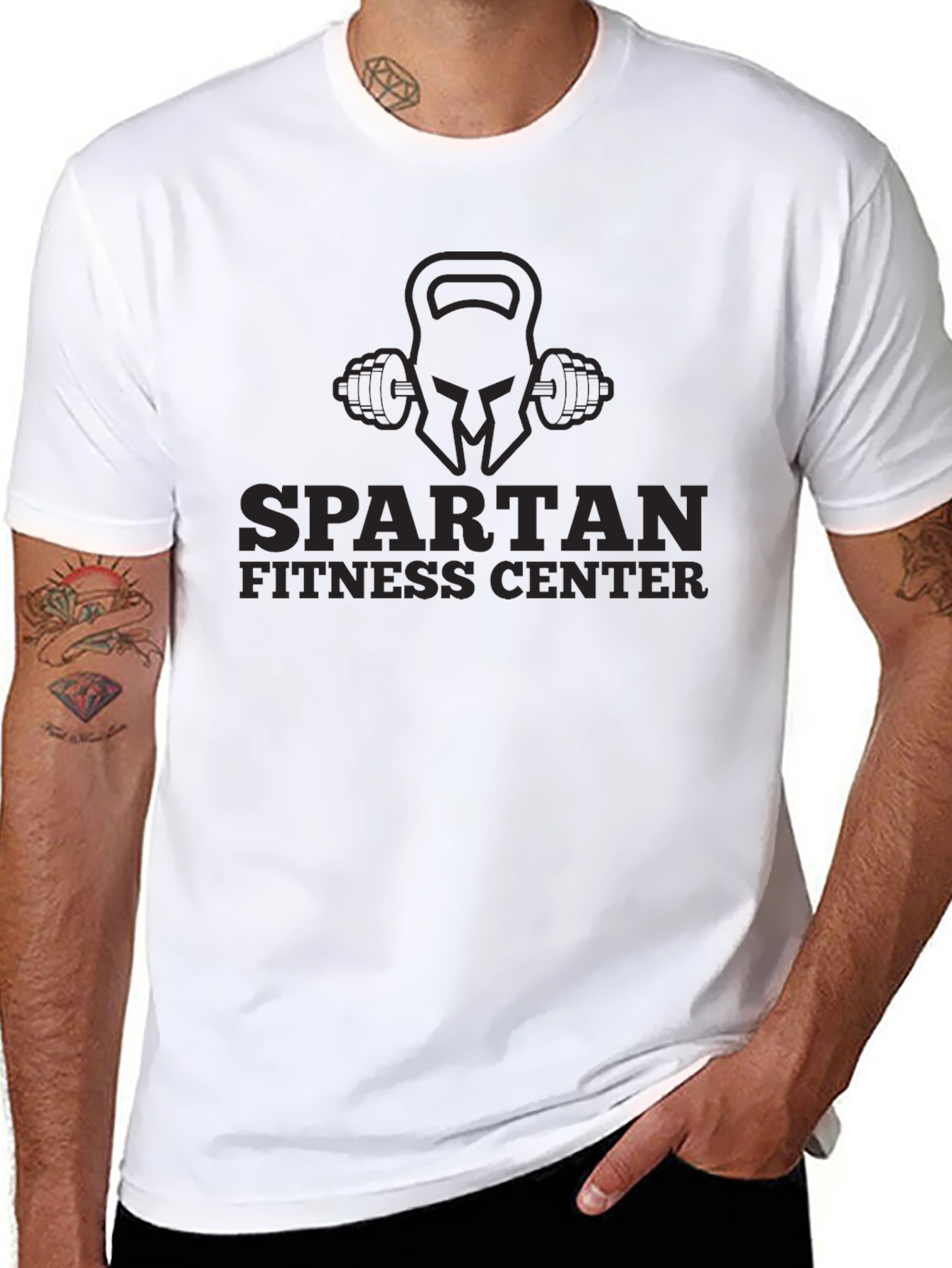 Spartan Fitness Center Black T-Shirt