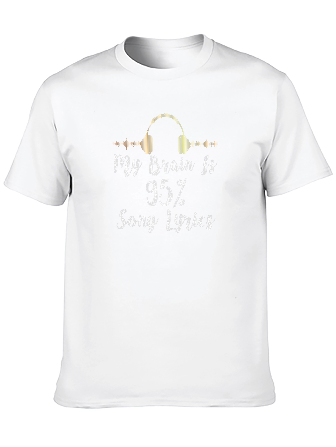 My Brain is 95% Song Lyrics Graphic Tee