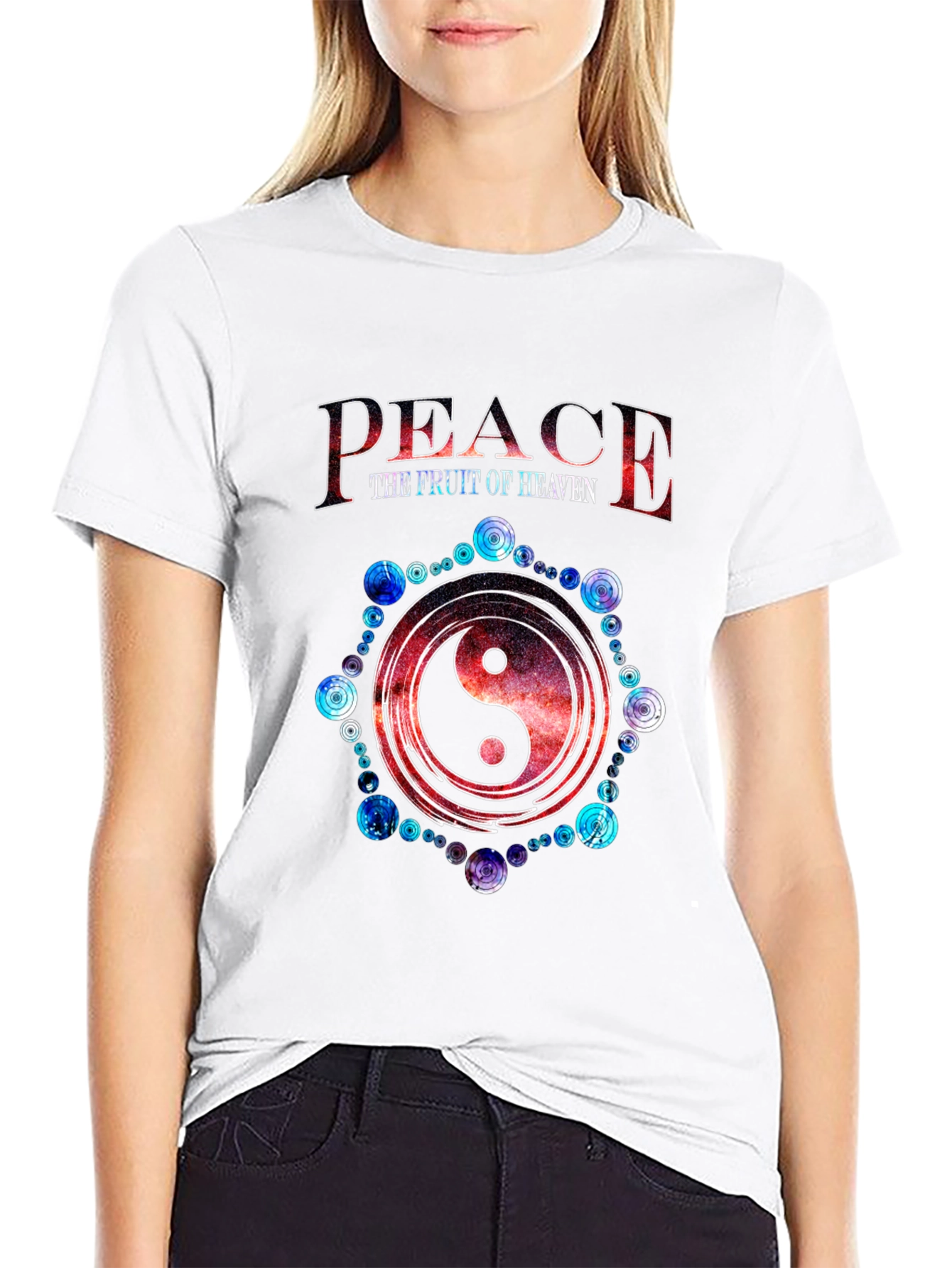 Peace the Fruit of Heaven Yin Yang T-Shirt